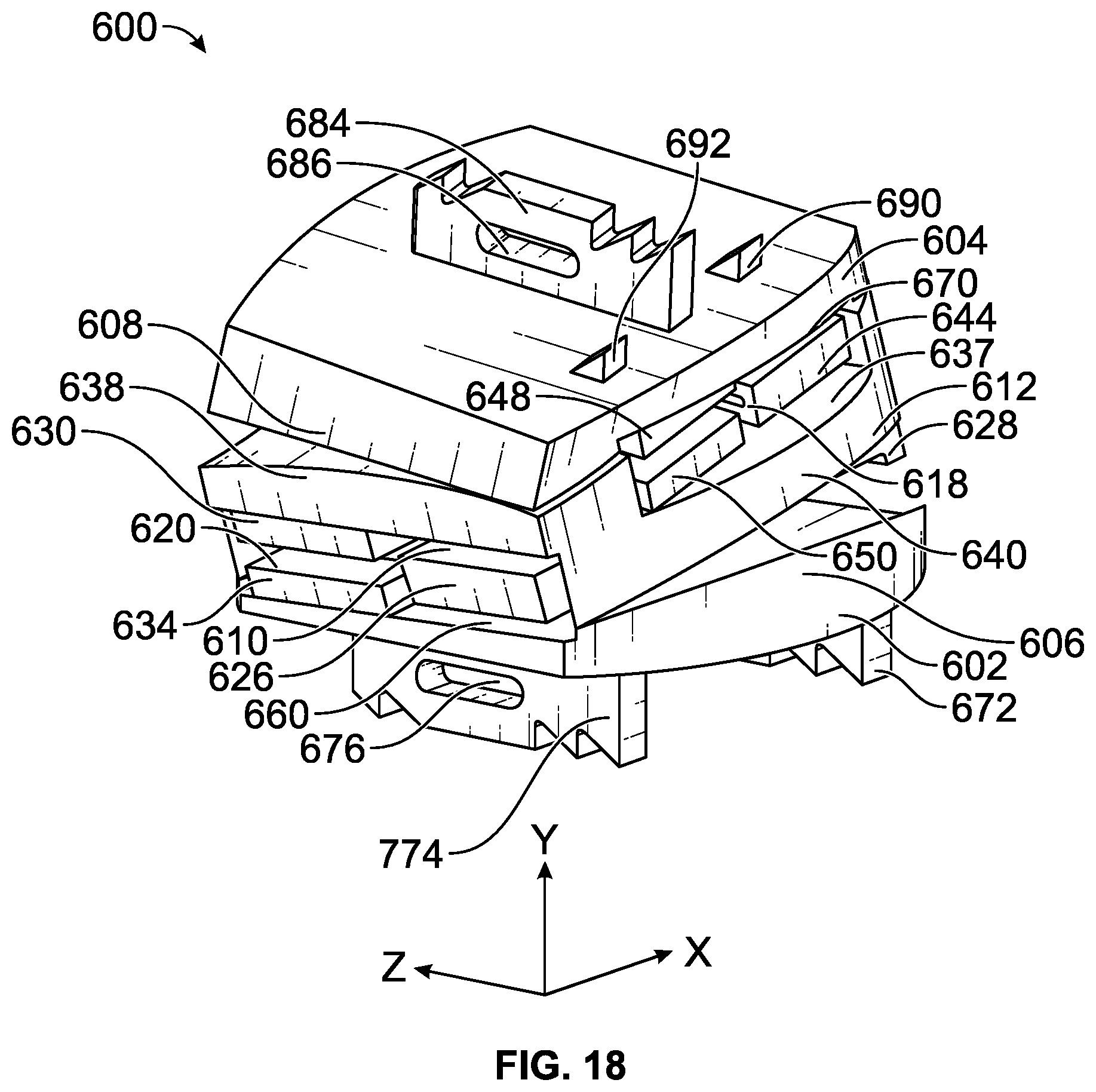 Patent US12611313 Figure 18 – Minimally invasive compliant devices for total lumbar disc replacement