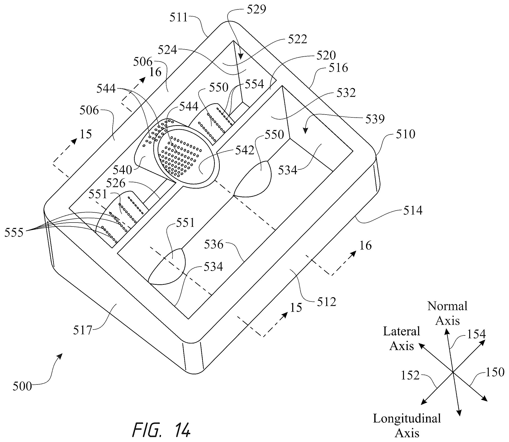 Patent US12611316 Figure 14 – Intervertebral members and methods of using a bone reinforcing composition for retaining the intervertebral members