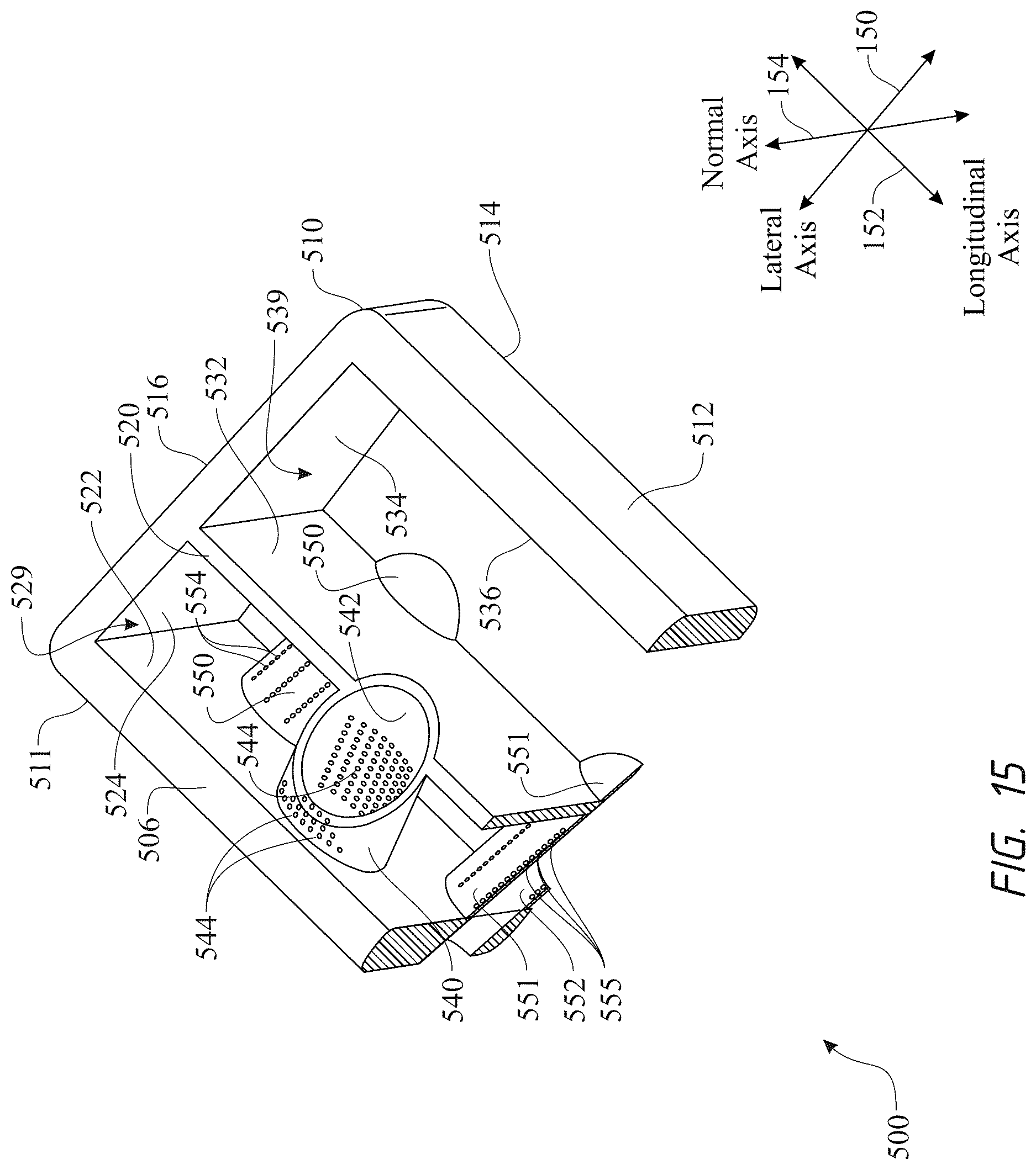 Patent US12611316 Figure 15 – Intervertebral members and methods of using a bone reinforcing composition for retaining the intervertebral members