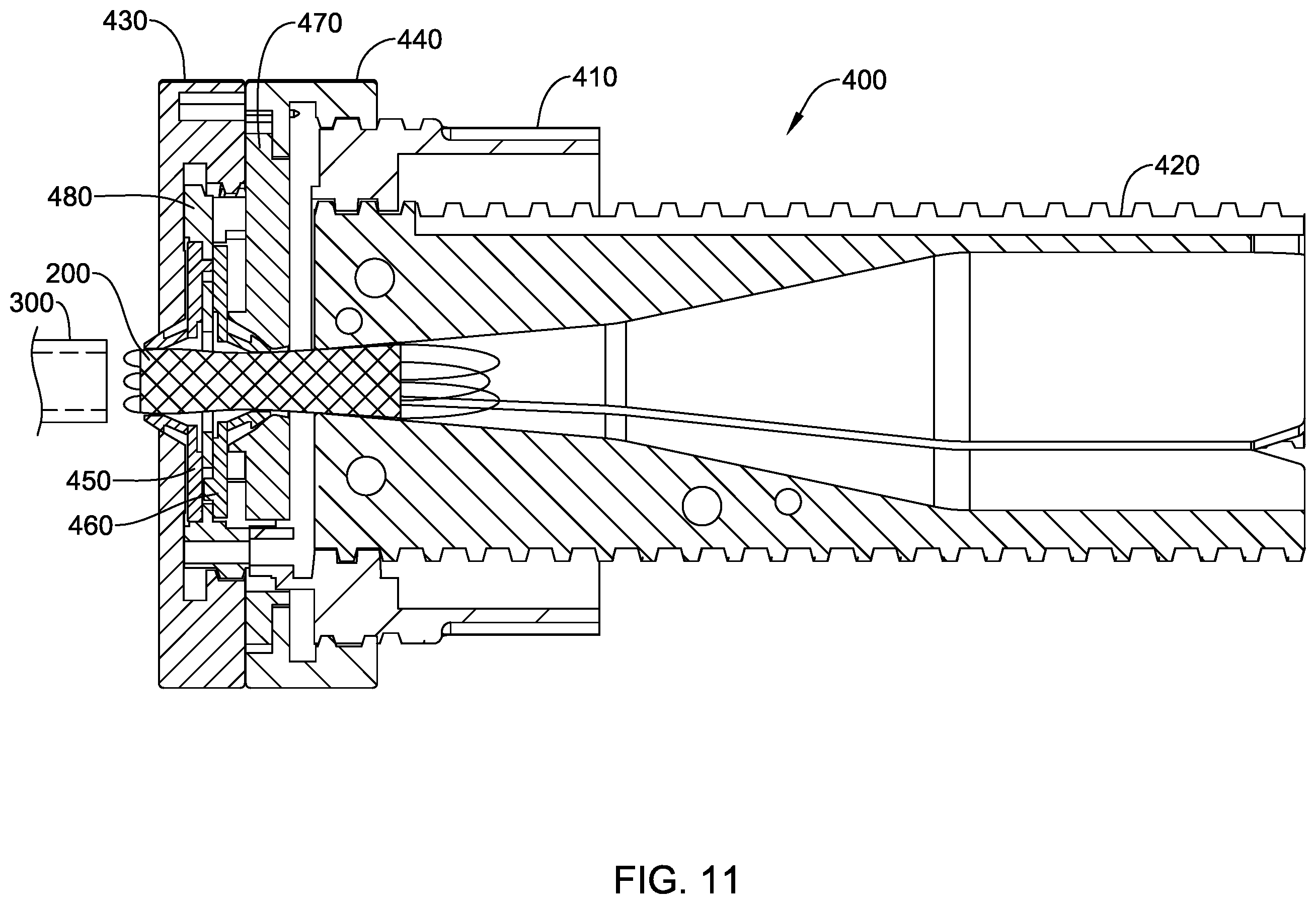 Patent US12611322 Figure 12 – Device and method for compressing and loading a stent