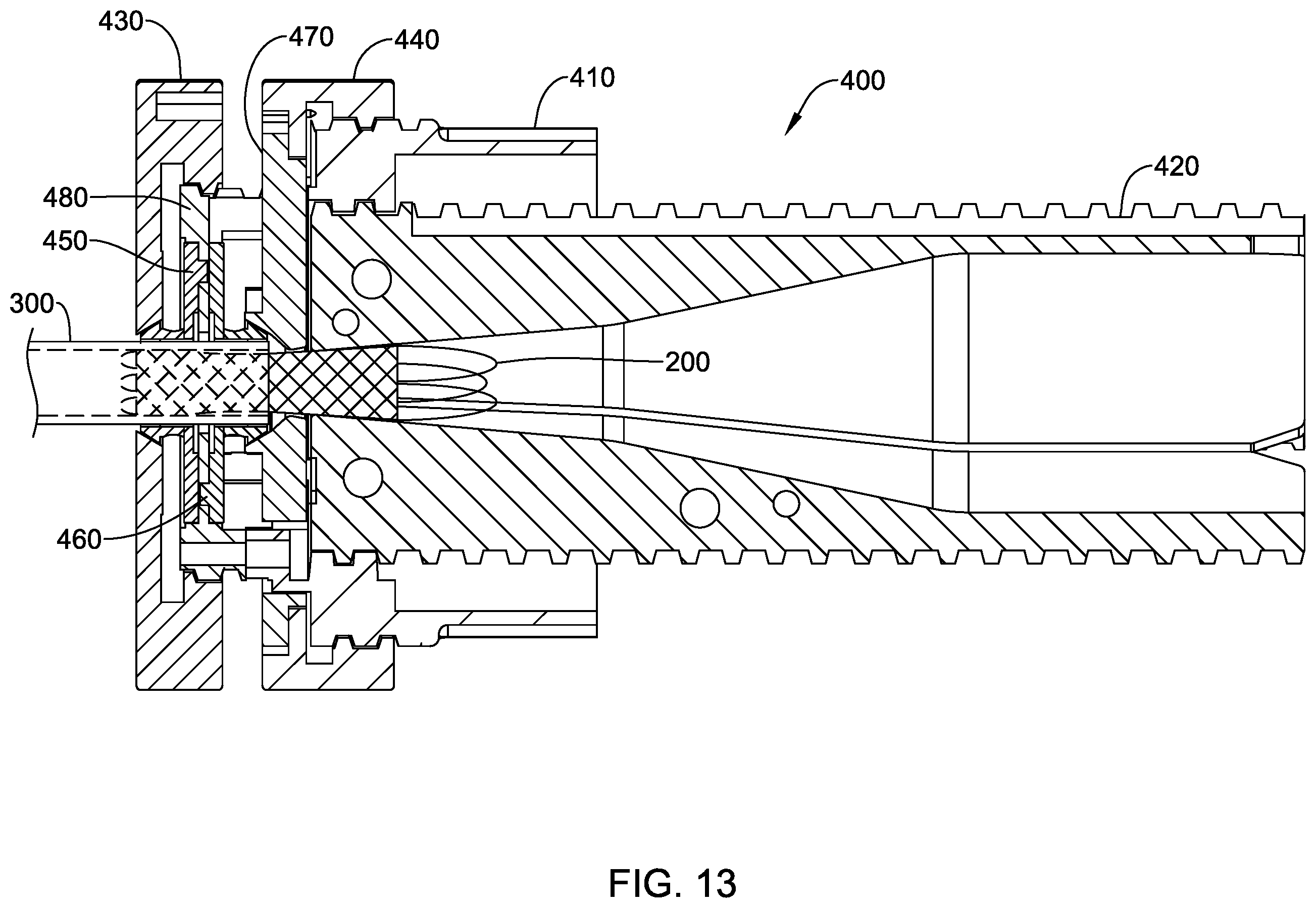 Patent US12611322 Figure 14 – Device and method for compressing and loading a stent