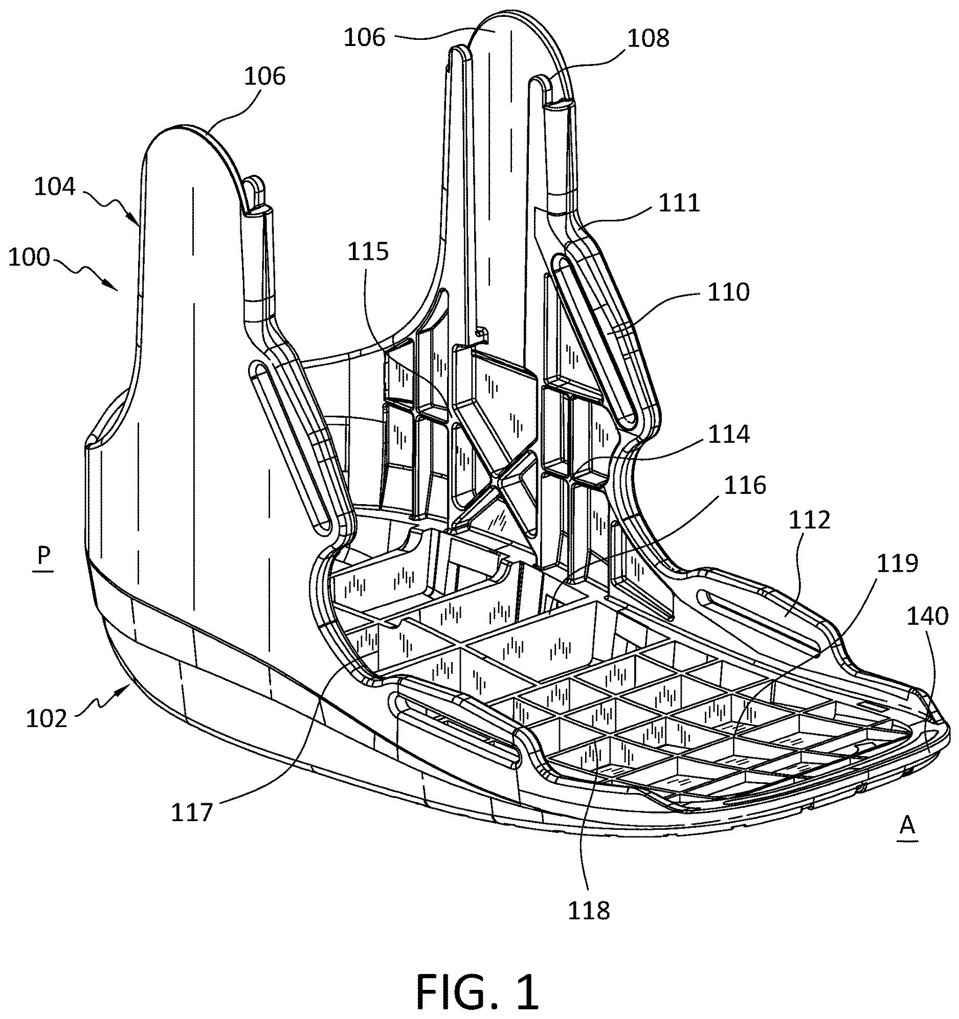 Patent US12611324 Figure 1 – Orthopedic walker