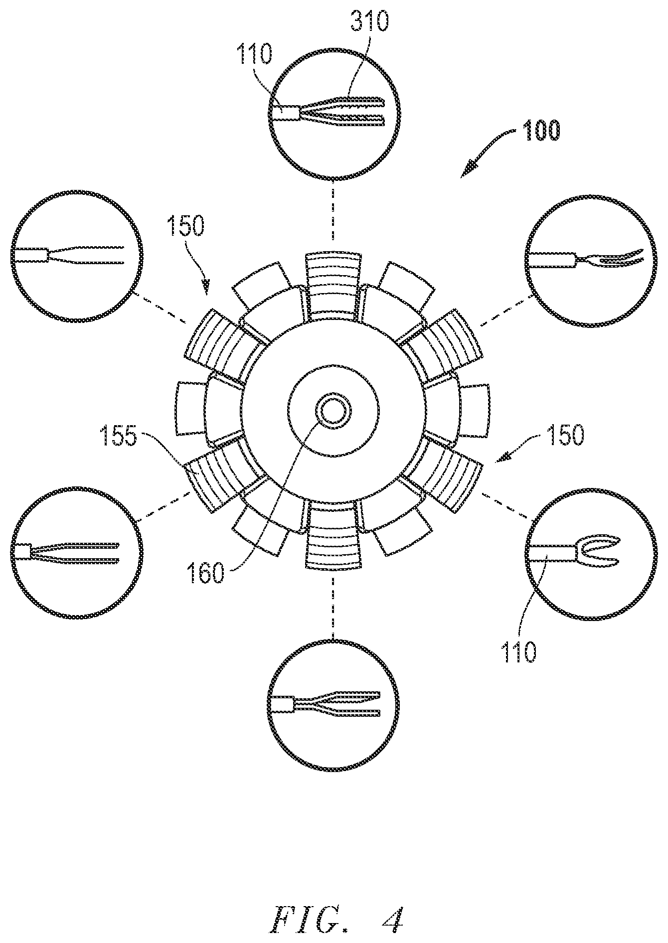 Patent US12611327 Figure 4 – Multi-implement surgical device