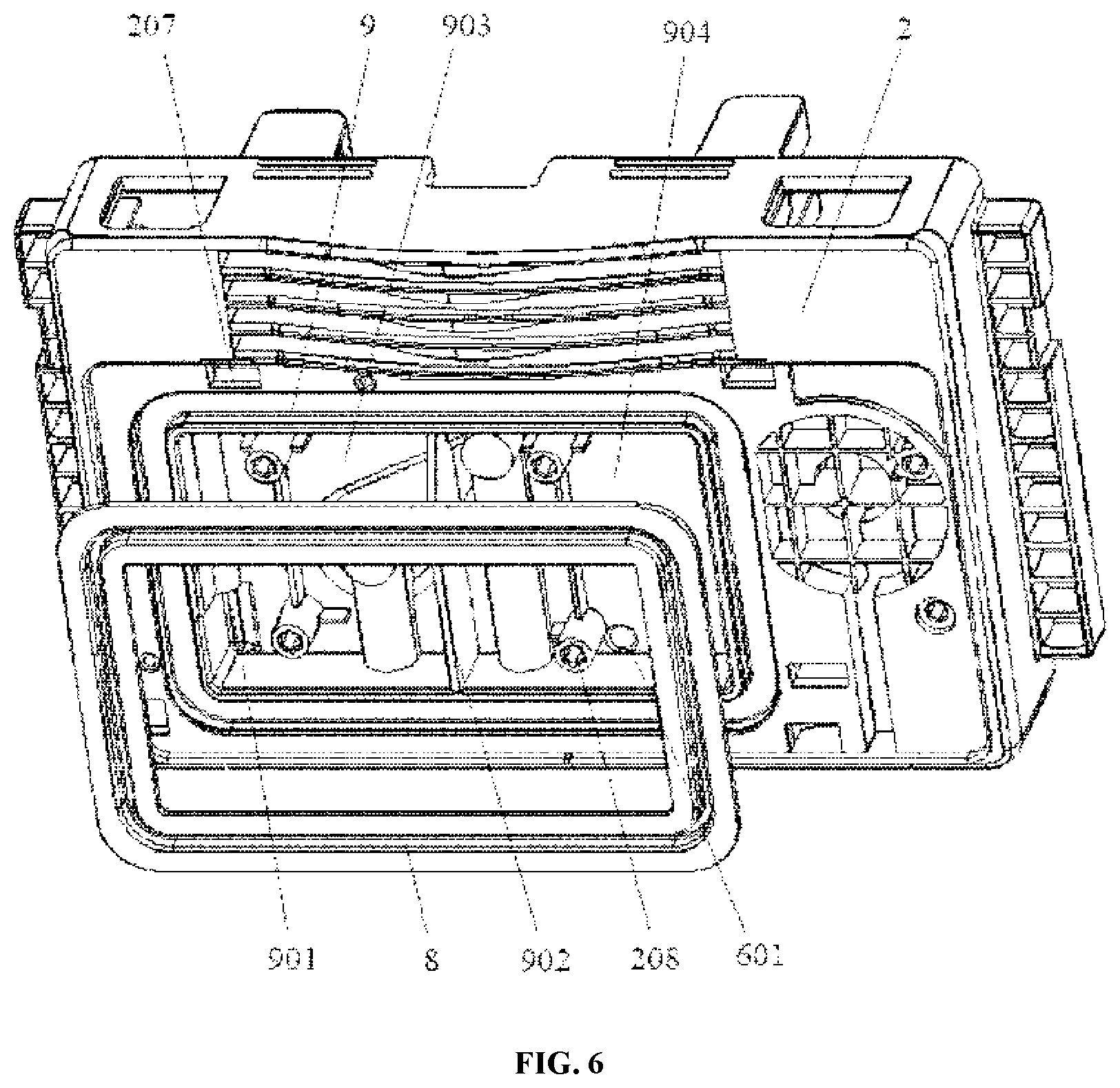 Patent US12611329 Figure 4 – Fluid collection box for phacoemulsification surgery