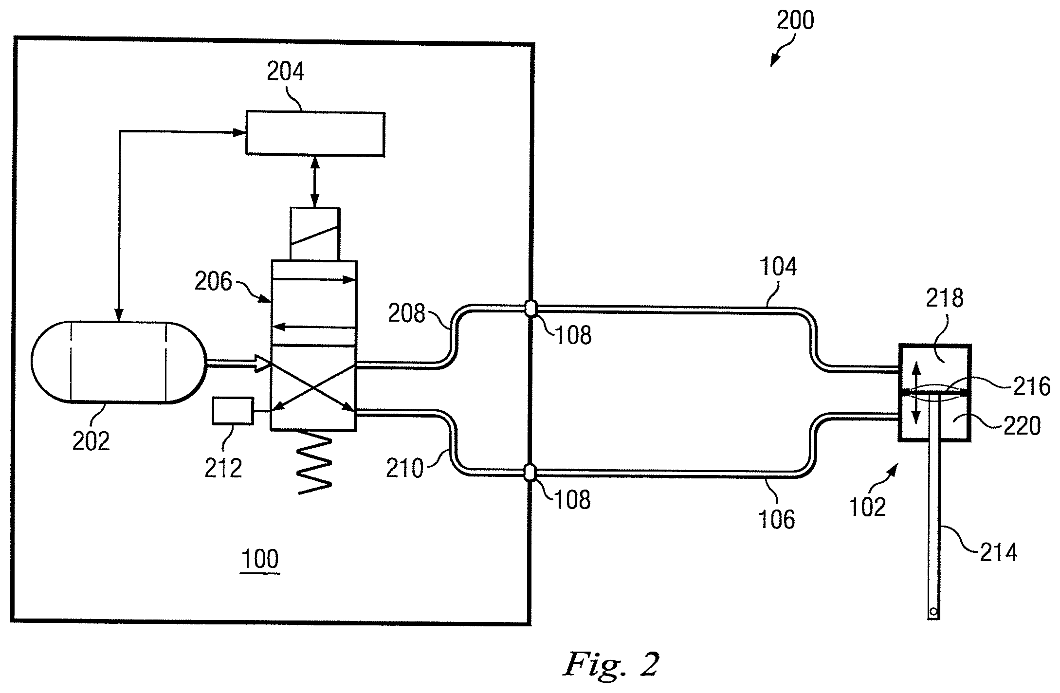 Patent US12611330 Figure 2 – Optimized pneumatic drive lines