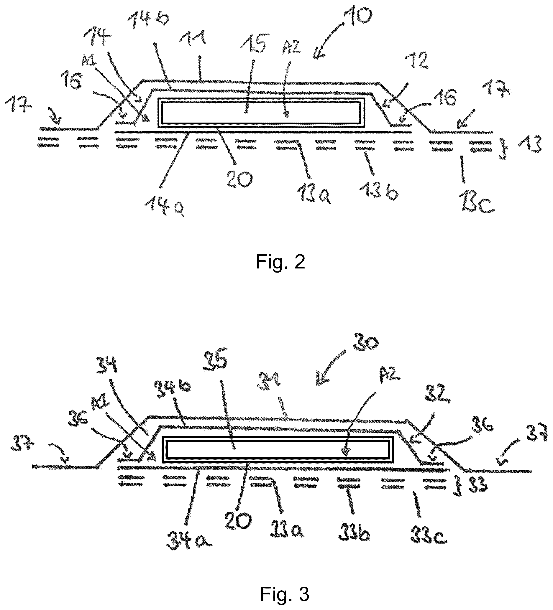 Patent US12611335 Figure 2 – Superabsorbent wound dressing with silicone wound contact layer
