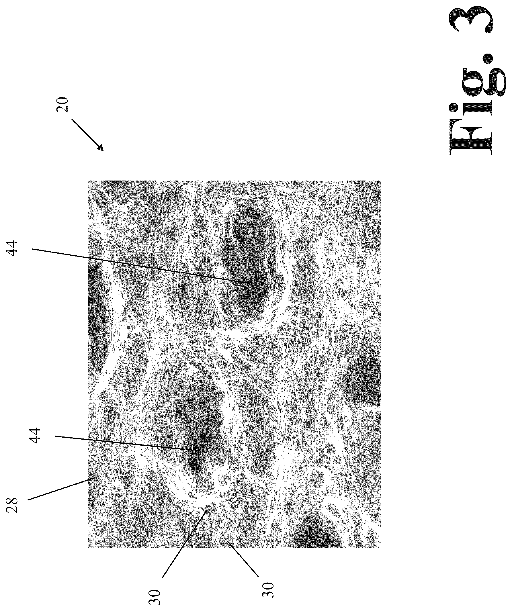Patent US12611336 Figure 3 – Hydro-enlarged, apertured non-woven web and method of making same