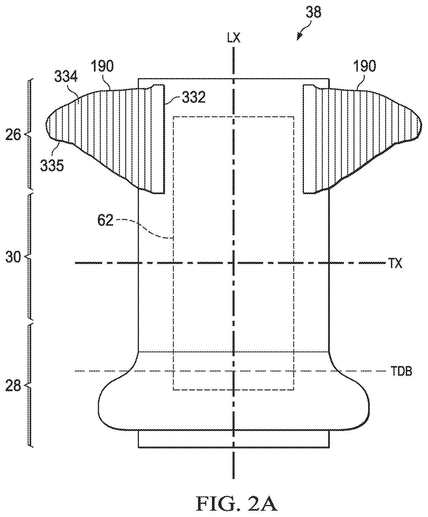 Patent US12611337 Figure 2 – Absorbent article with leg gasketing system