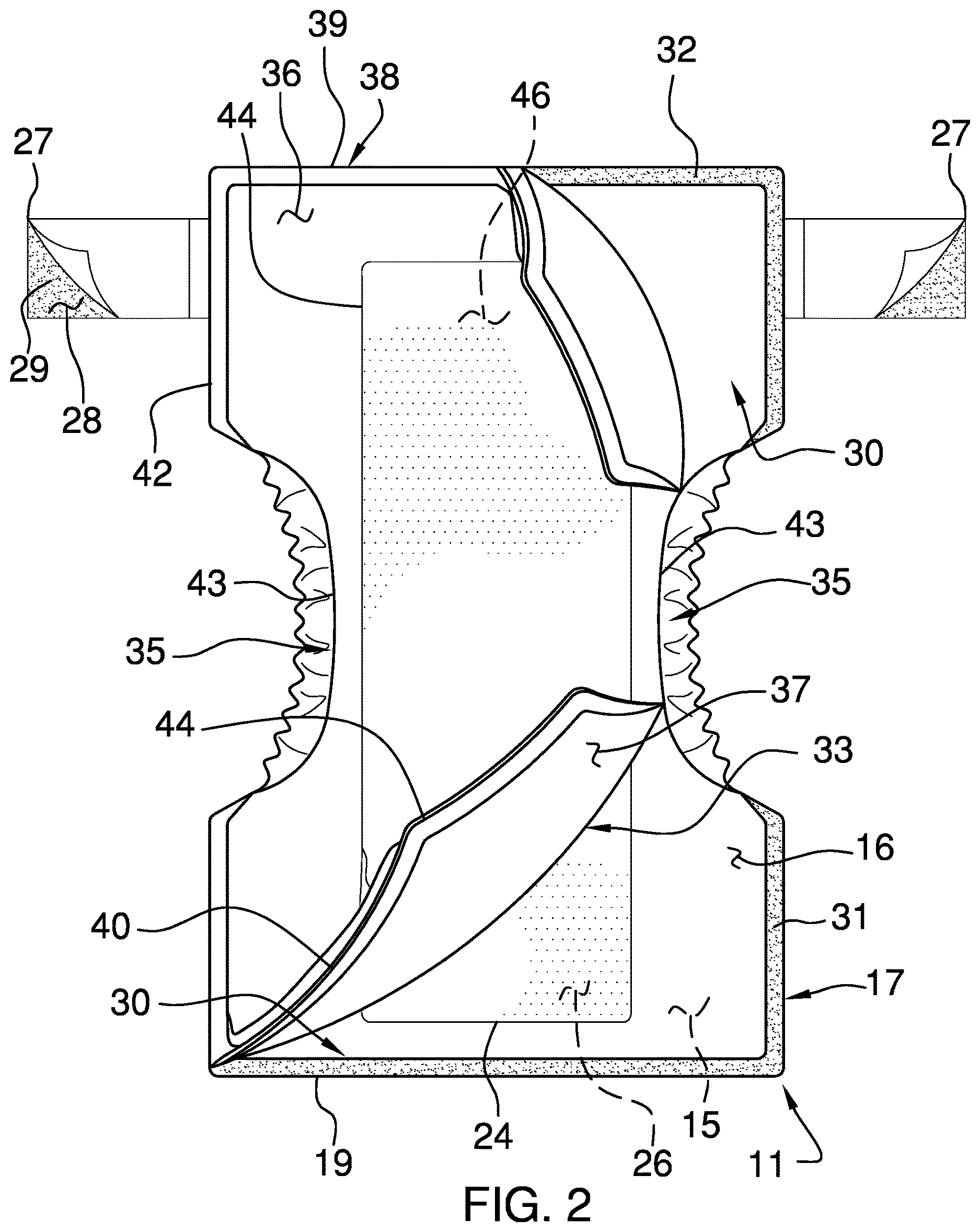 Patent US12611338 Figure 2 – Multiple use diaper assembly