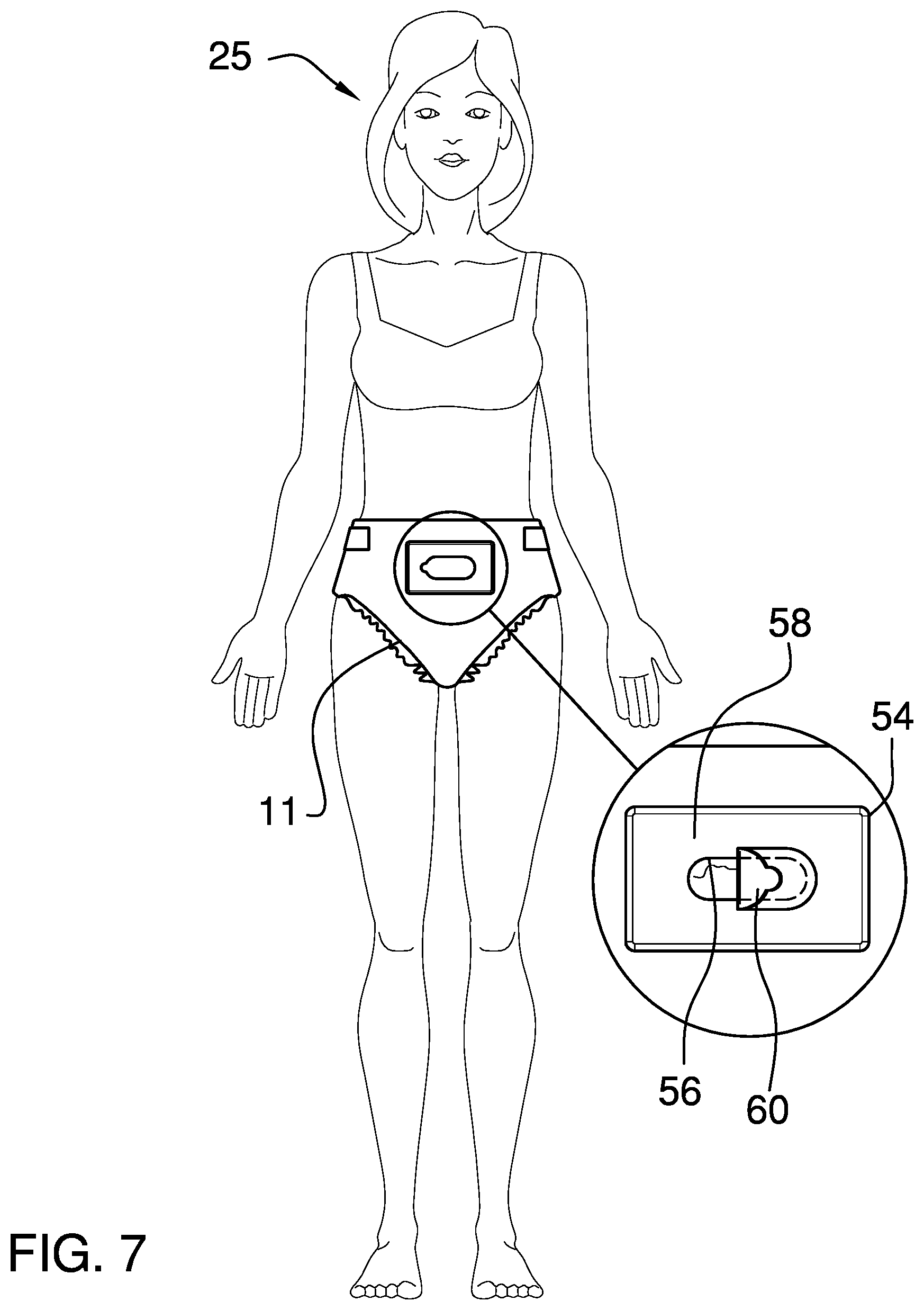Patent US12611338 Figure 7 – Multiple use diaper assembly