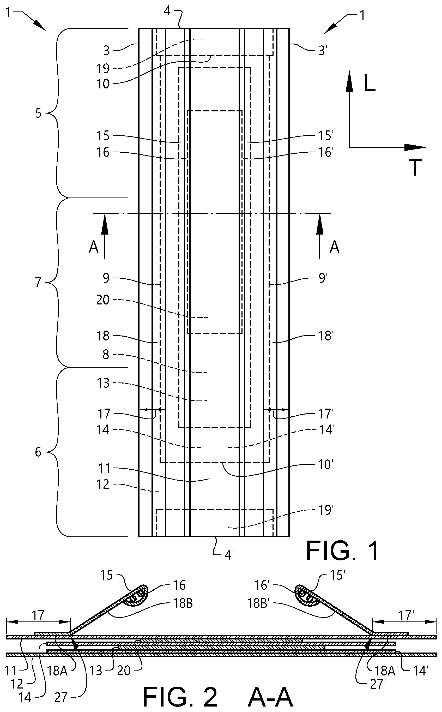 Patent US12611340 — Absorbent insert — Figure 1