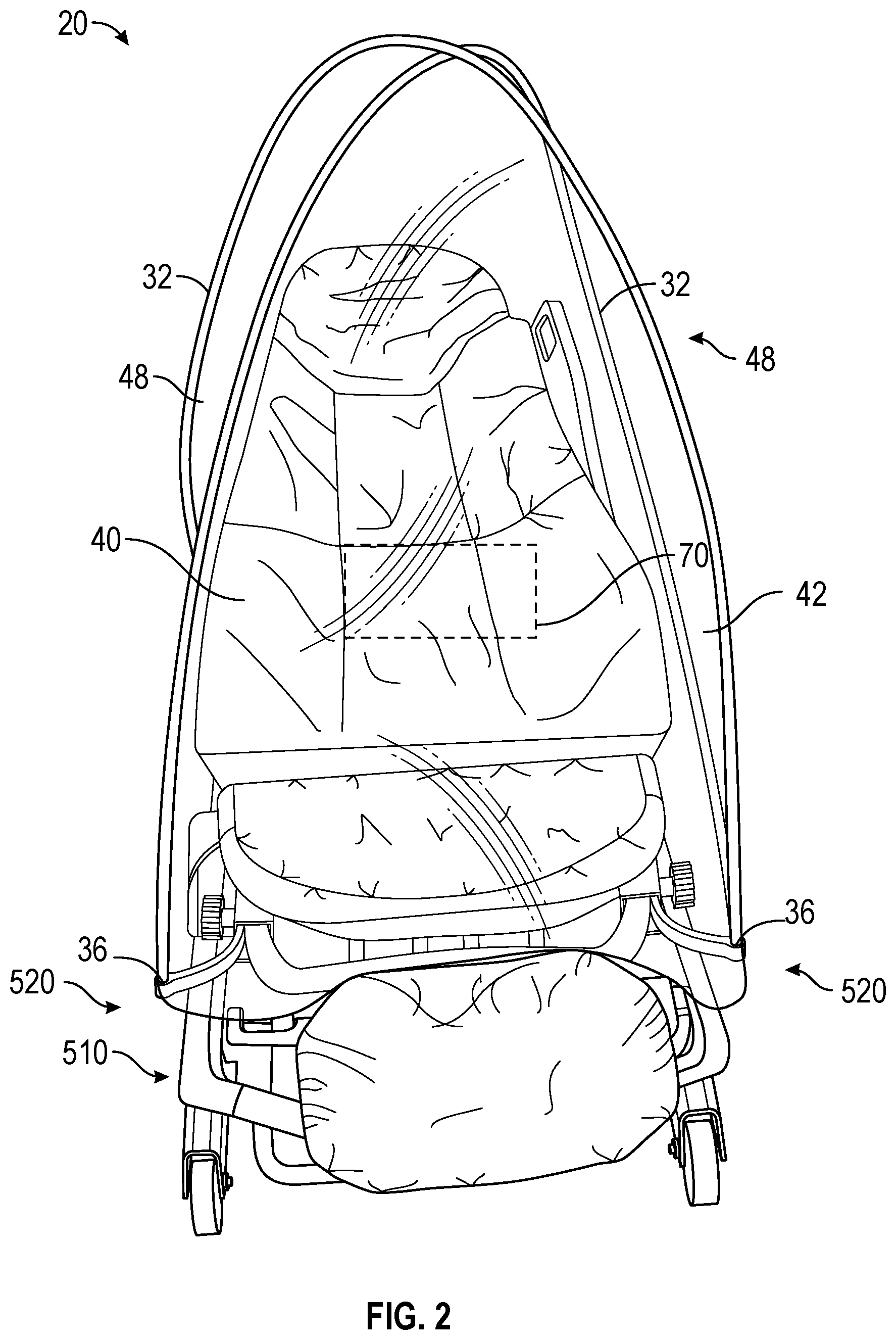 Patent US12611349 Figure 2 – Aerosol containment enclosure