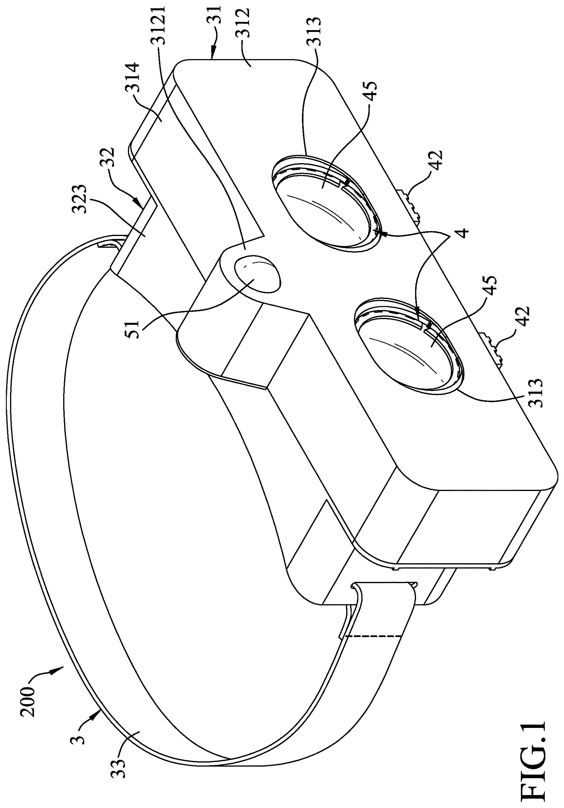 Patent US12611353 Figure 1 – Visual examining and training device