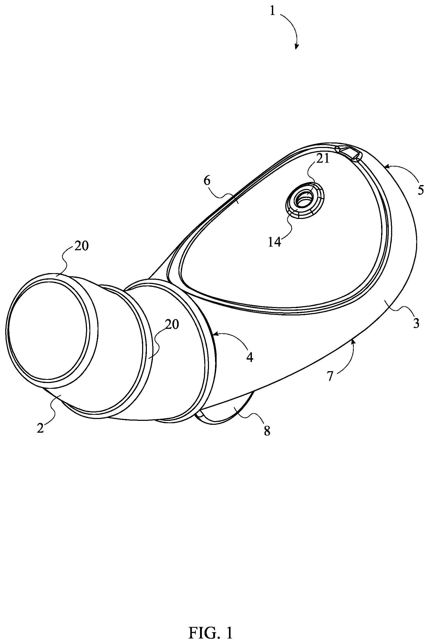 Patent US12611354 Figure 1 – Water-jetting sexual stimulator