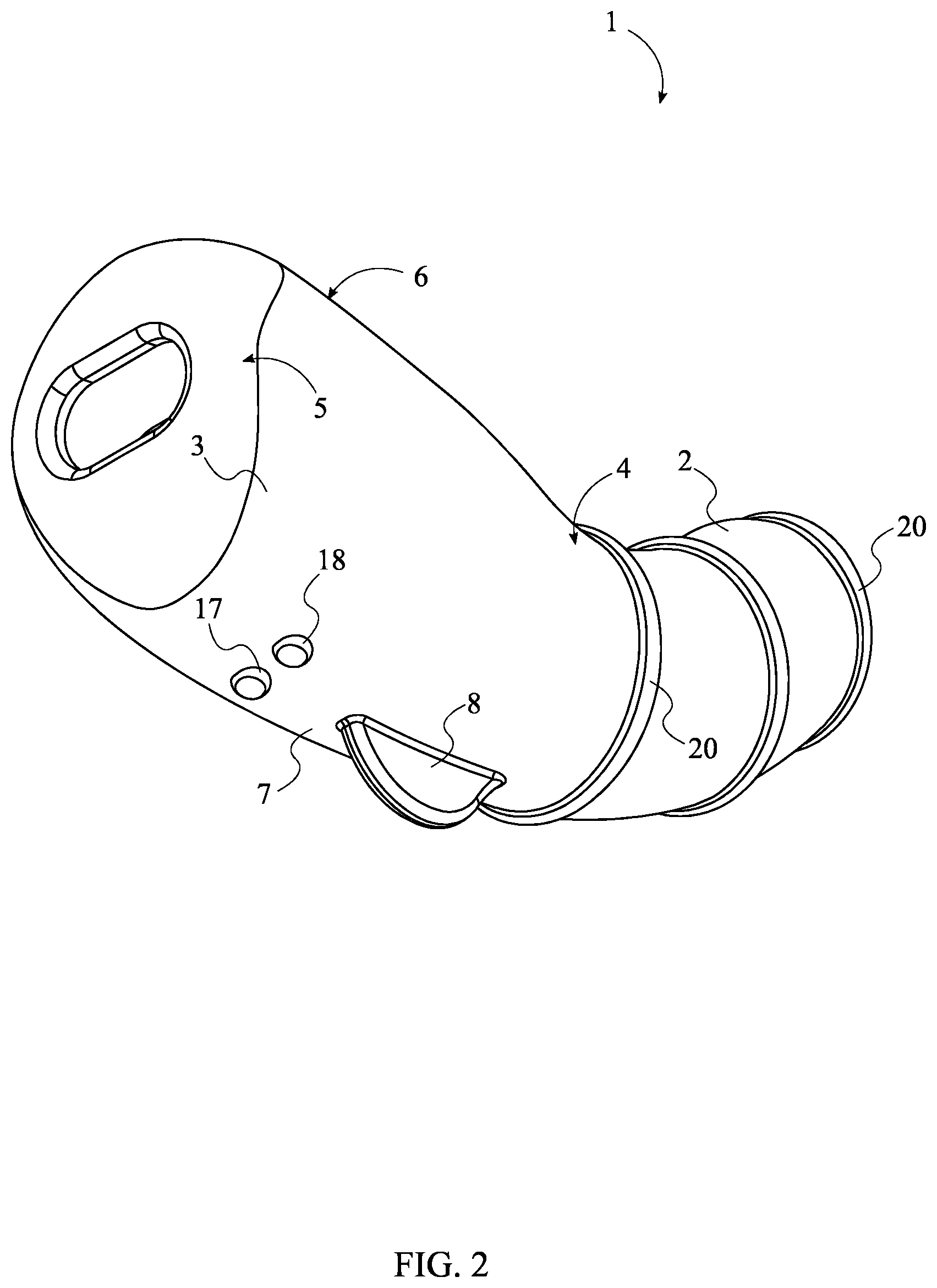 Patent US12611354 Figure 2 – Water-jetting sexual stimulator