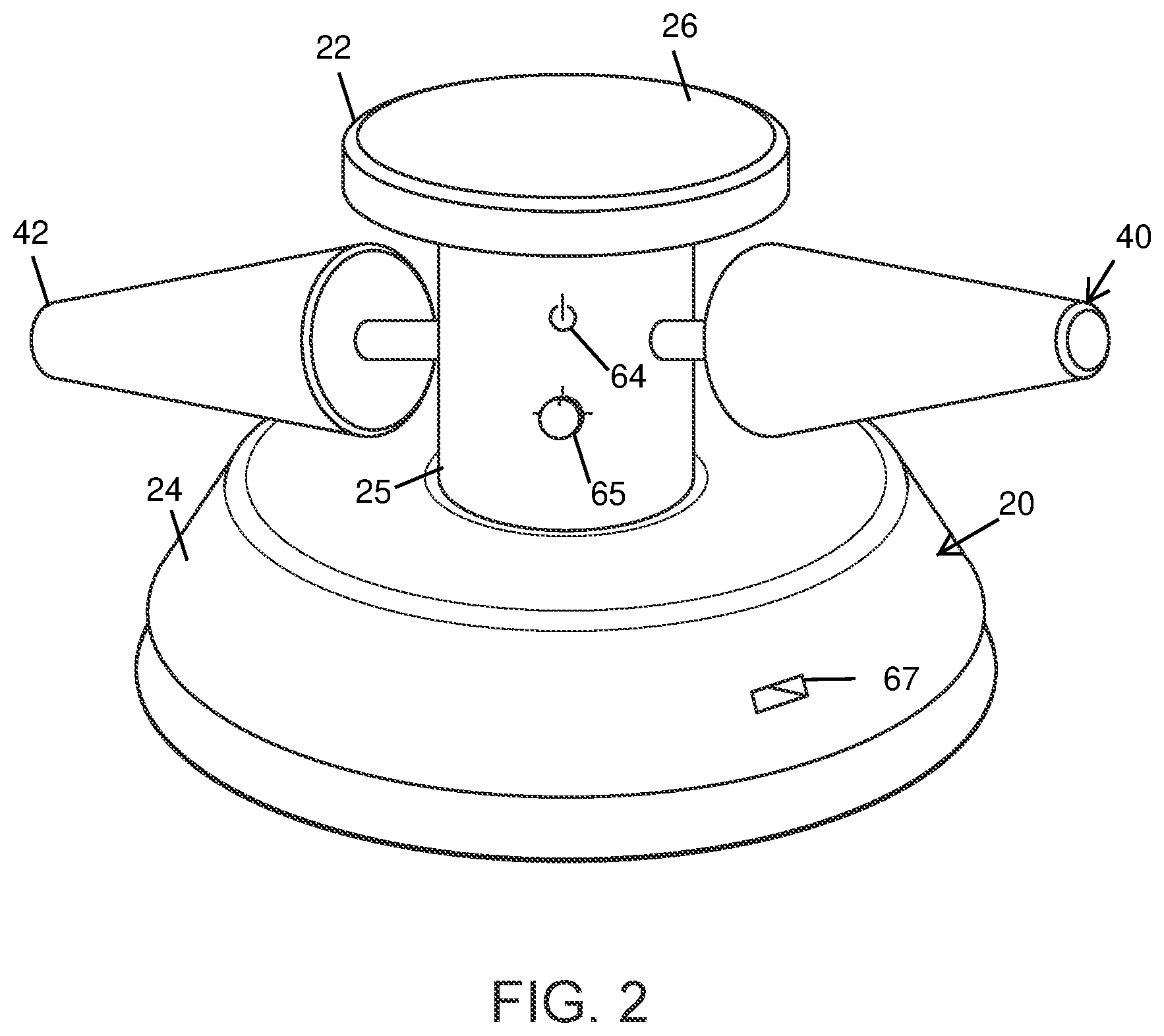 Patent US12611356 Figure 2 – Foot therapy device
