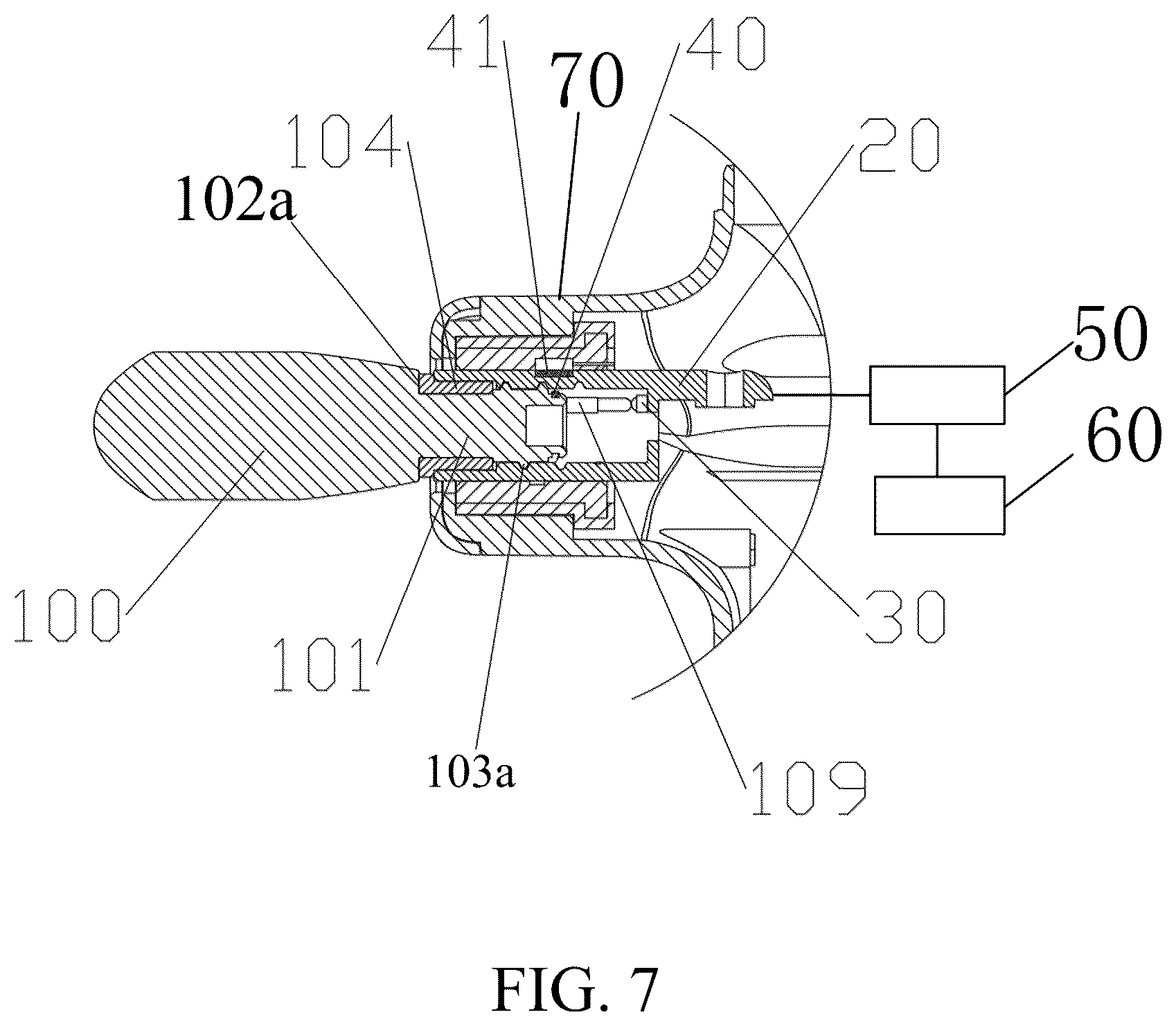 Patent US12611360 Figure 7 – Massager