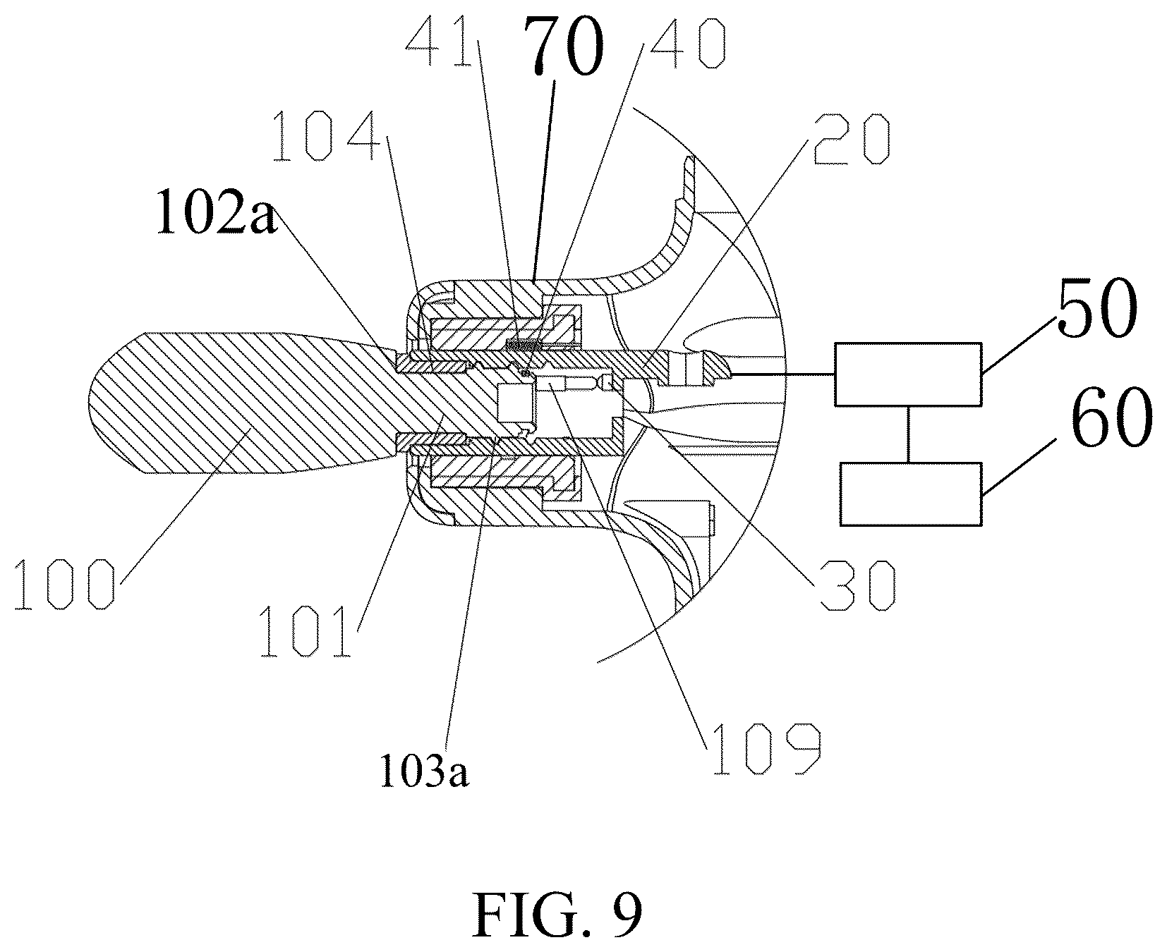 Patent US12611360 Figure 9 – Massager