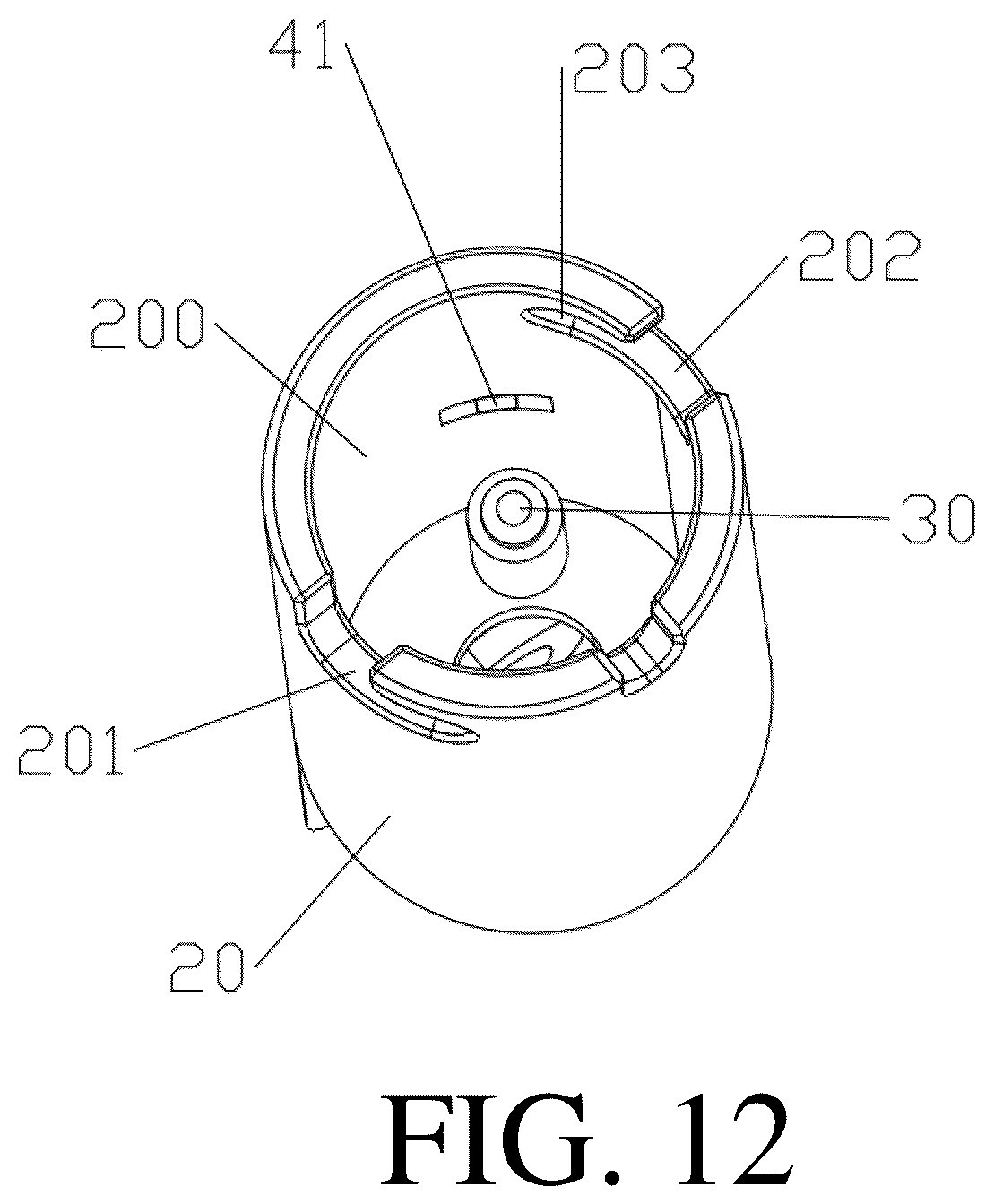 Patent US12611360 Figure 12 – Massager