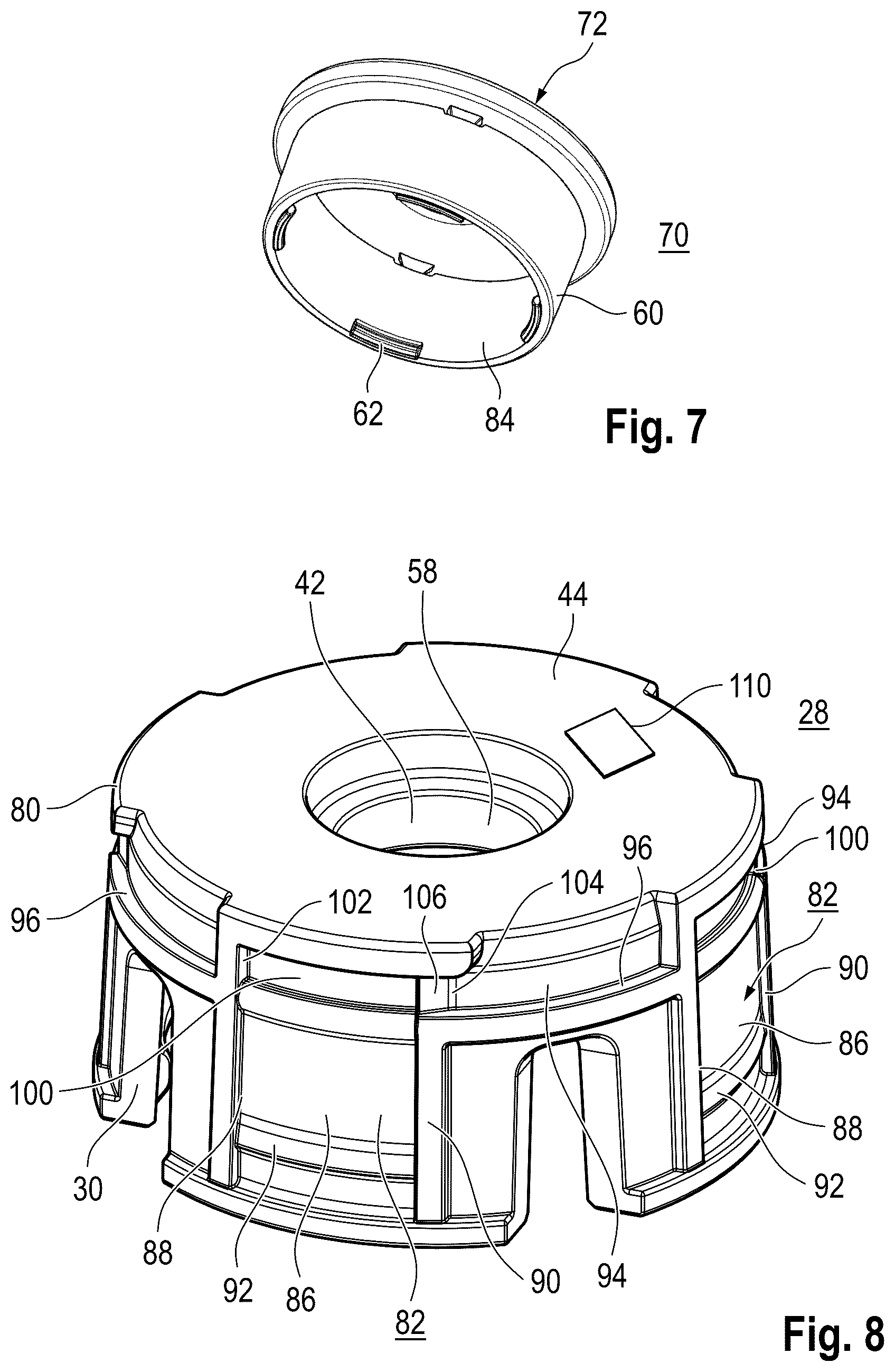 Patent US12611363 Figure 5 – Closure system for a medicament, and medicament container comprising a closure system