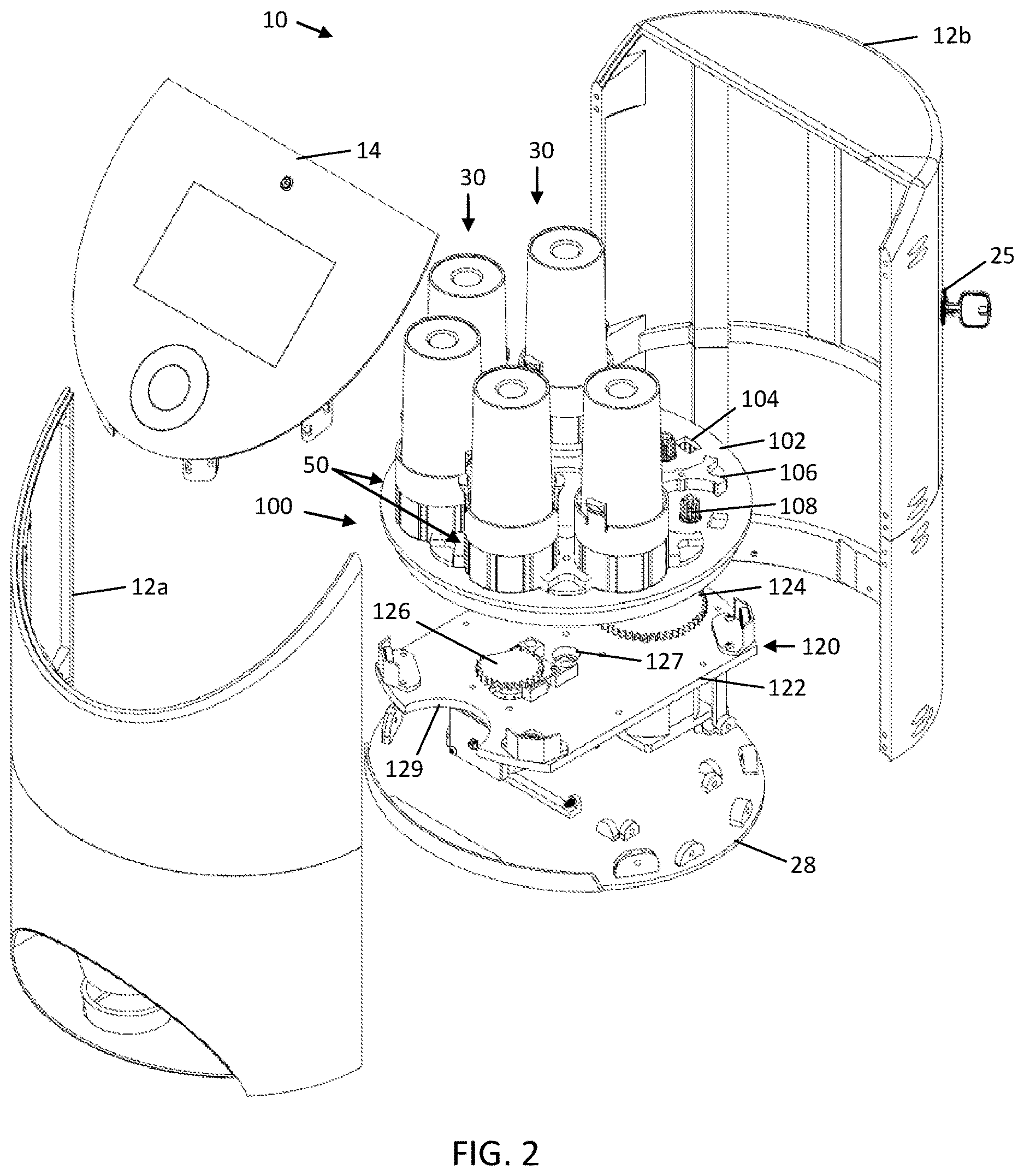 Patent US12611364 Figure 2 – Systems and methods for dispensing medications and supplements