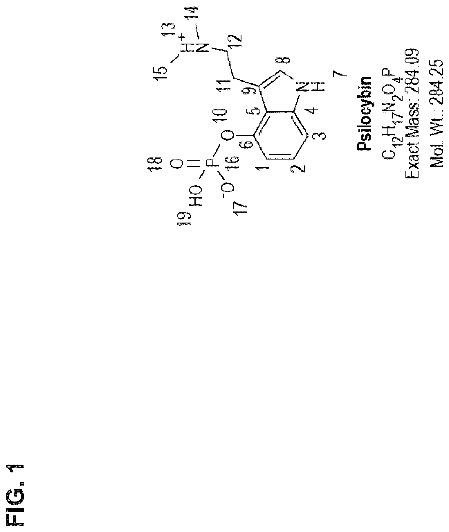 Patent US12611418 Figure 1 – Methods for treating anxiety disorders, headache disorders, and eating disorders with psilocybin
