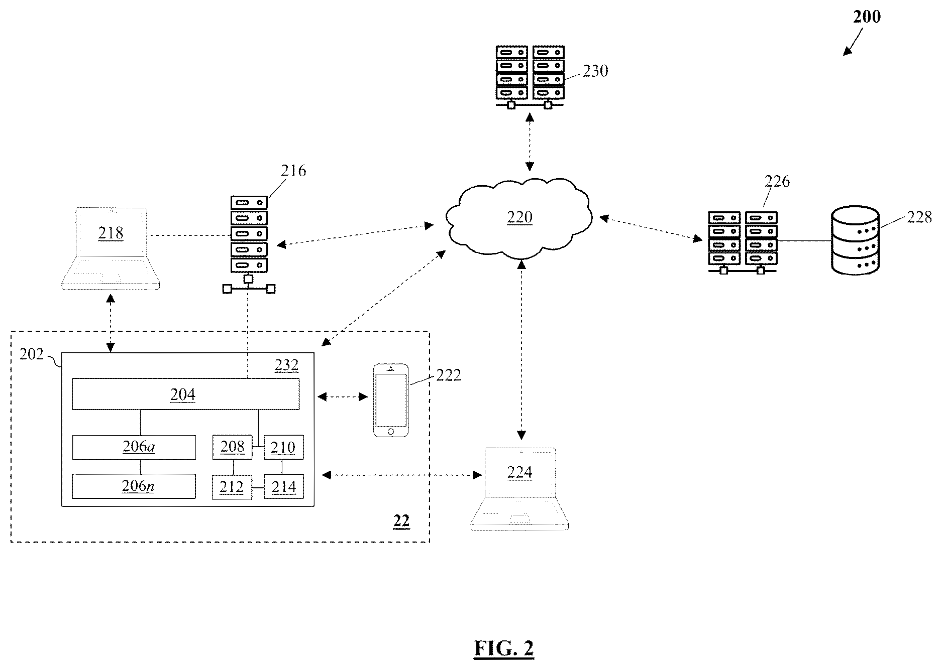 Patent US12611476 Figure 2 – Apparatus, system and method for adaptive emission of radiation in interior environments