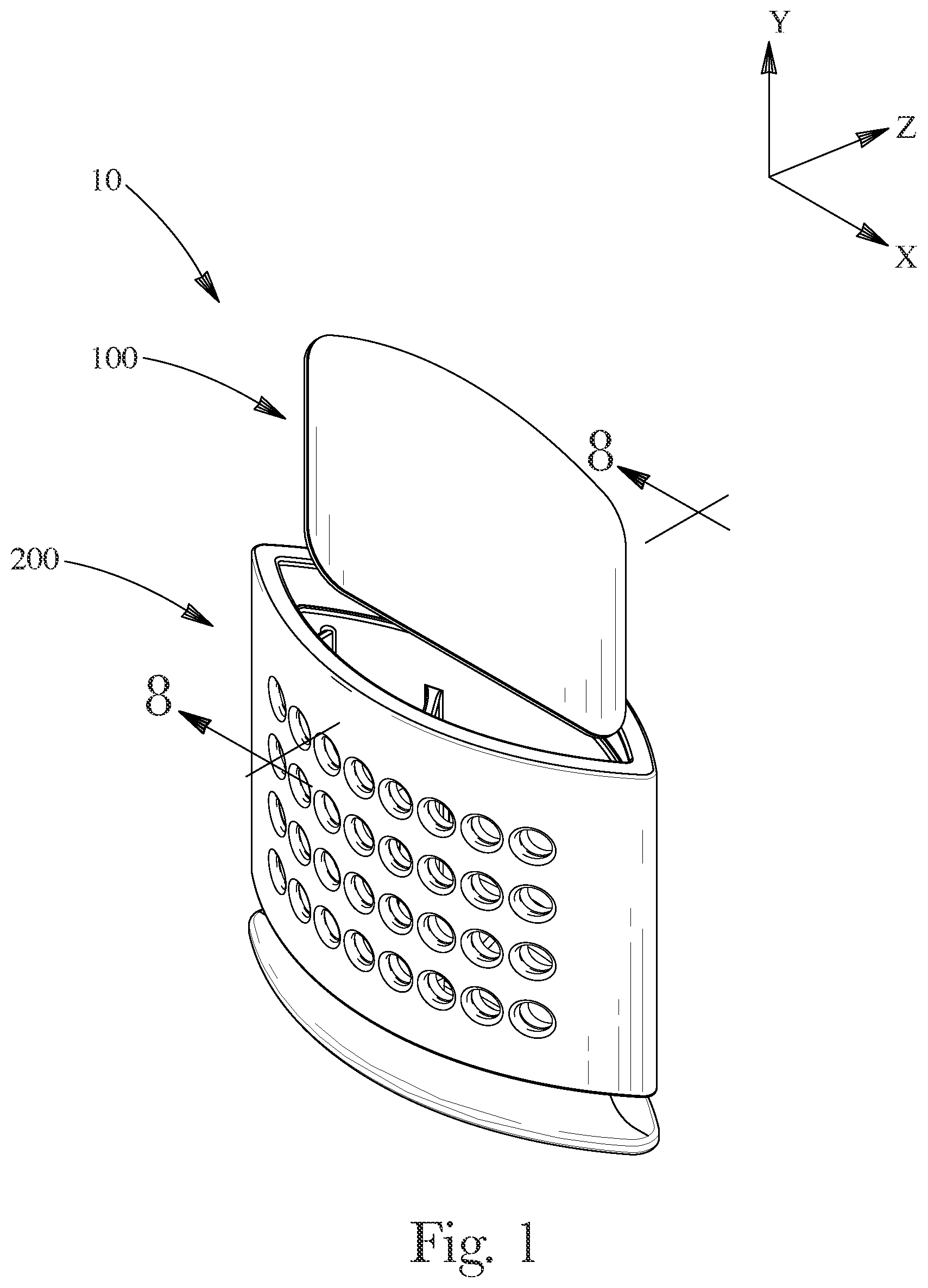 Patent US12611479 Figure 1 – Apparatus for delivering a volatile material