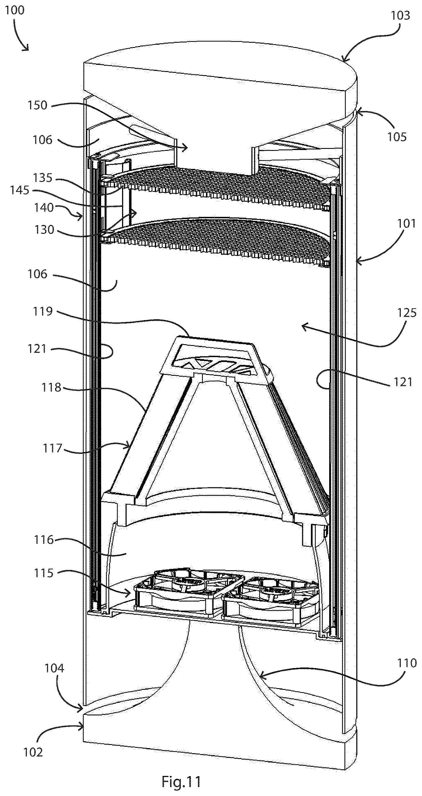 Patent US12611482 Figure 11 – Air sanitizer