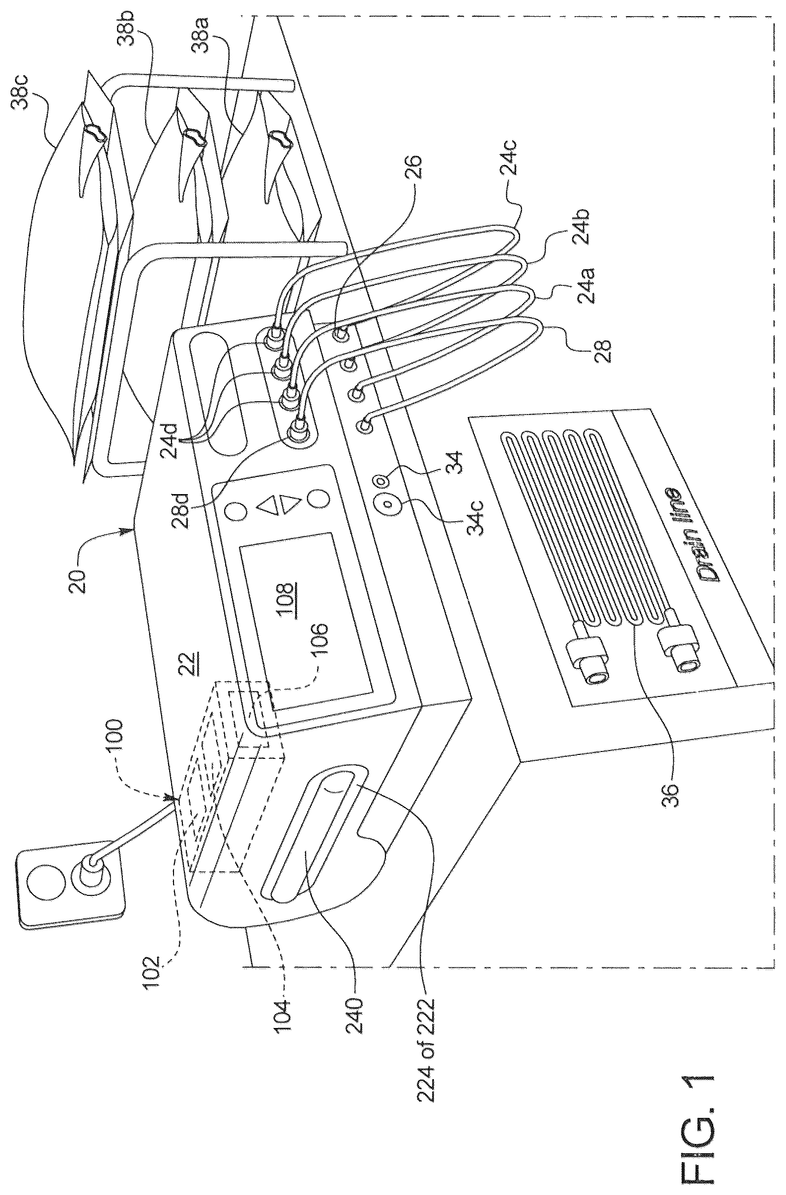 Patent US12611497 Figure 1 – Peritoneal dialysis circuit
