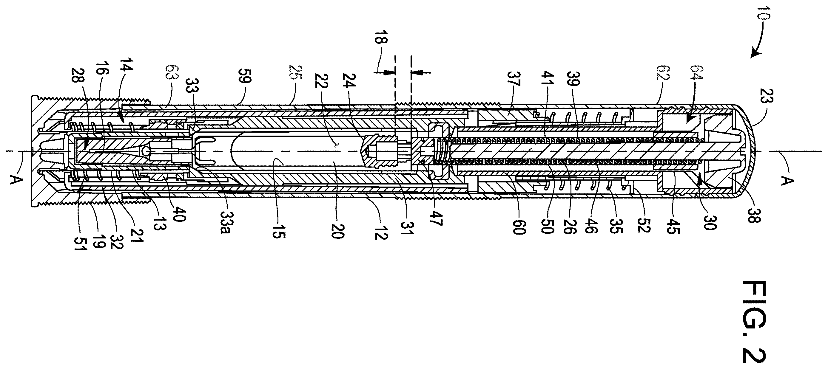 Patent US12611507 Figure 2 – Drug delivery device, subassembly for drug delivery device, syringe holder, and method of assembly