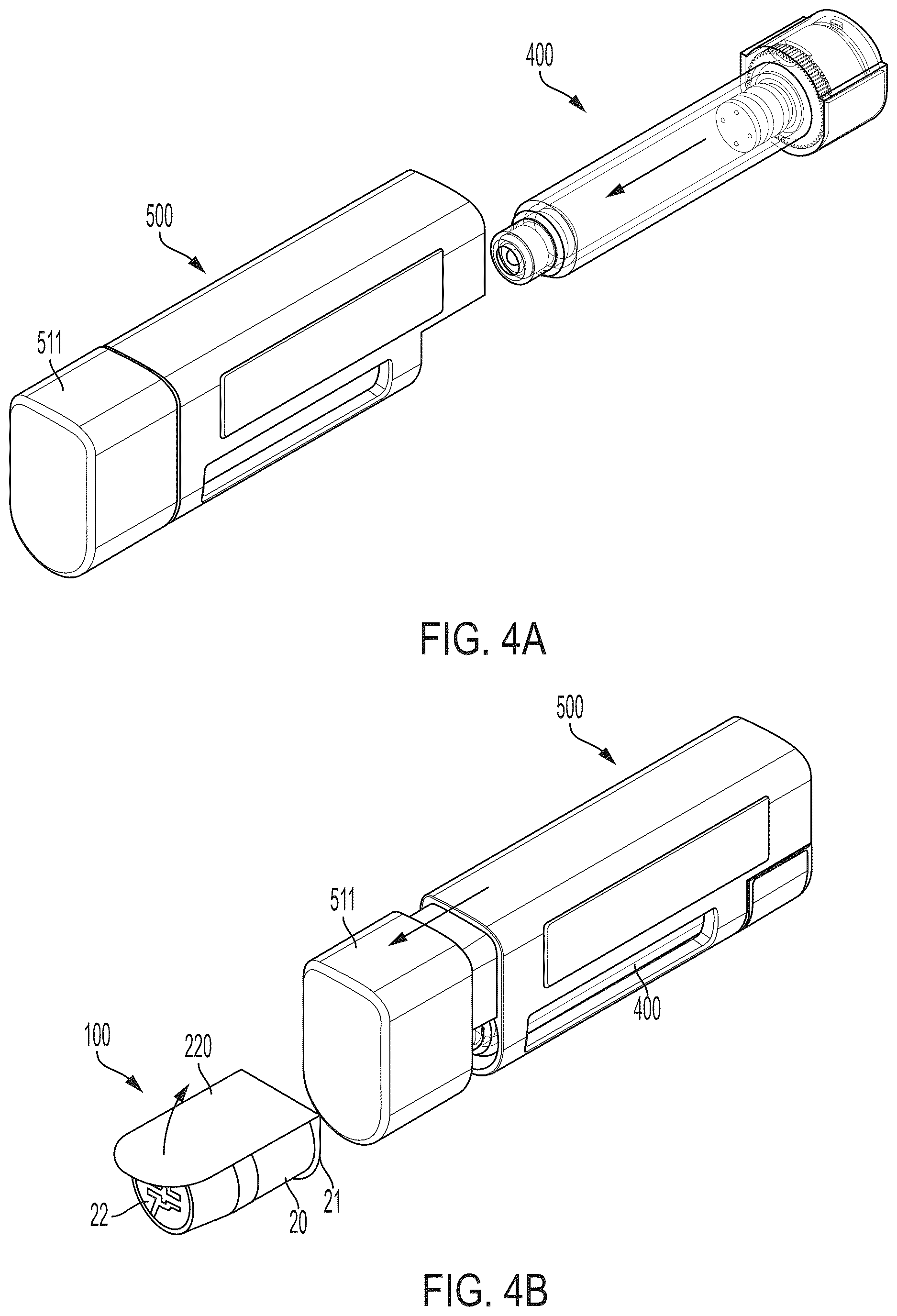 Patent US12611508 Figure 4 – Medication delivery device with needle carrier