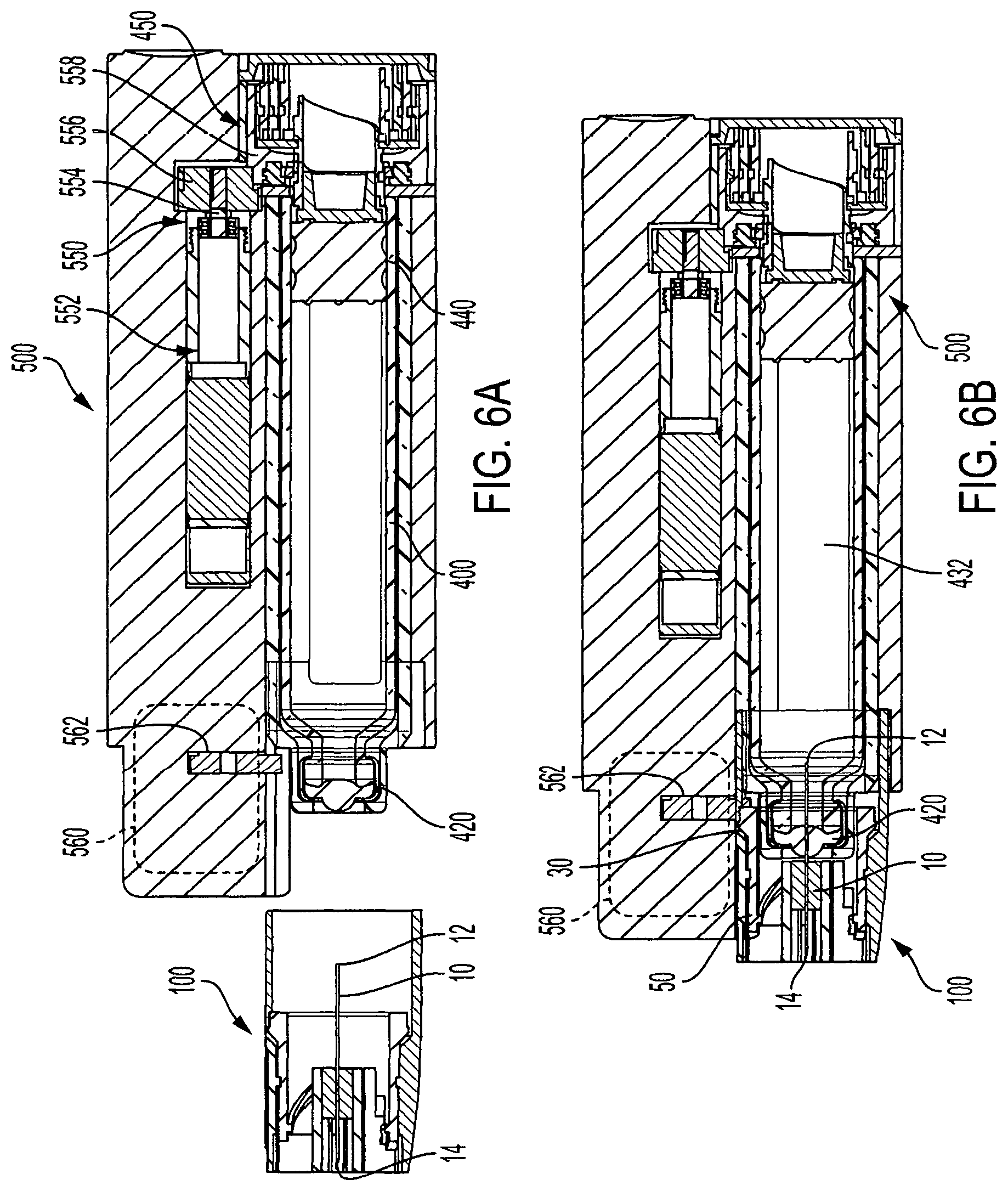 Patent US12611508 Figure 8 – Medication delivery device with needle carrier