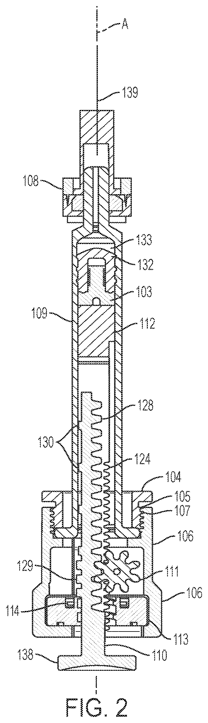 Patent US12611509 Figure 2 – Accurate, precise microliter dosing syringe