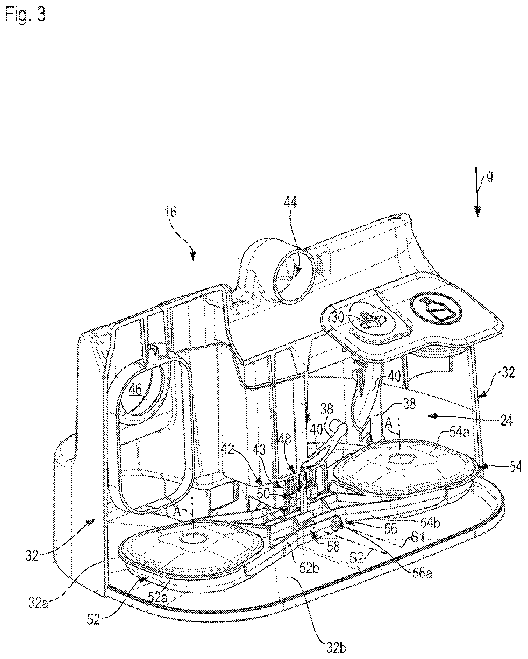 Patent US12611518 Figure 3 – Float-controlled valve array having redundantly acting float bodies