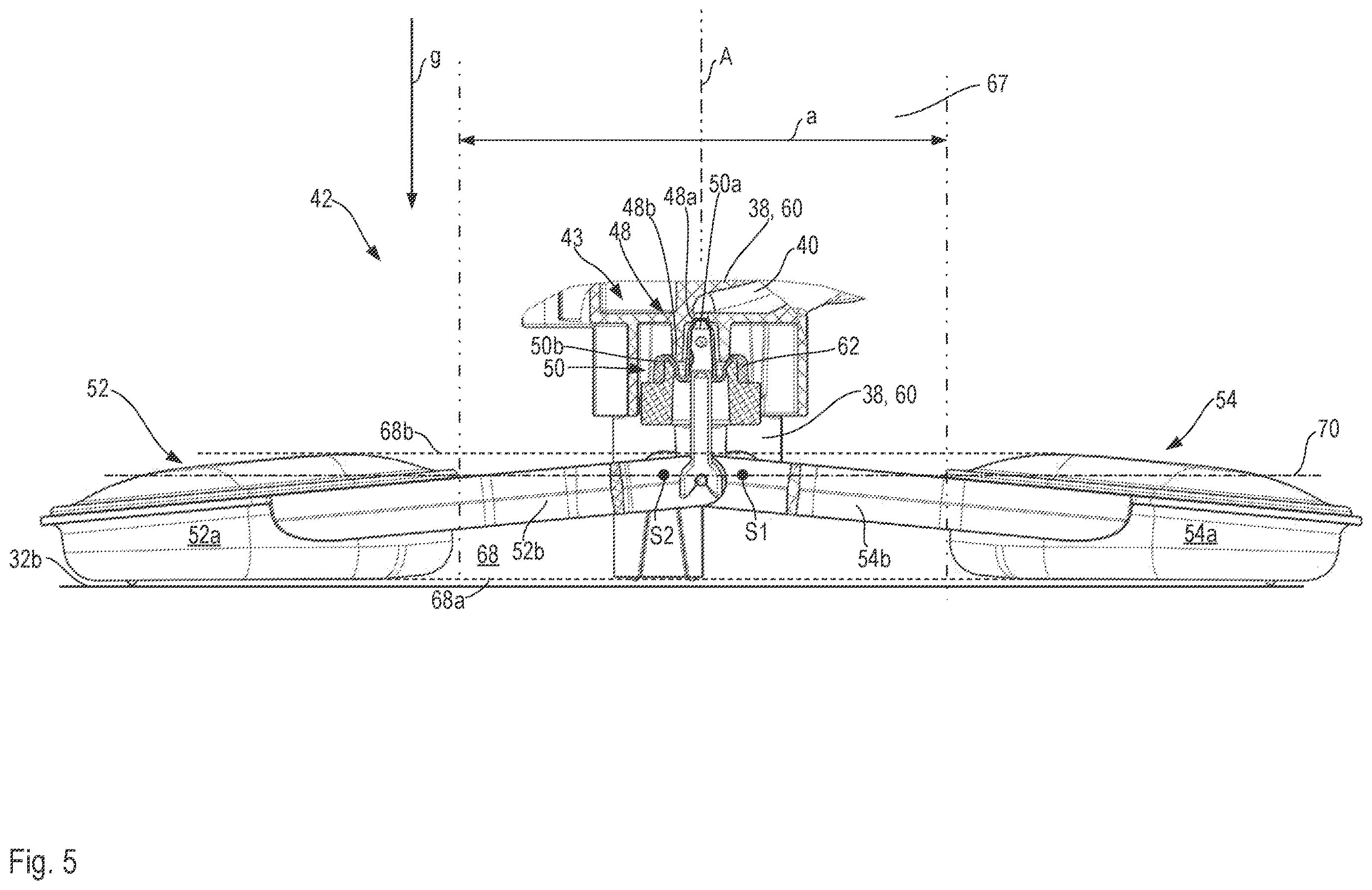 Patent US12611518 Figure 5 – Float-controlled valve array having redundantly acting float bodies