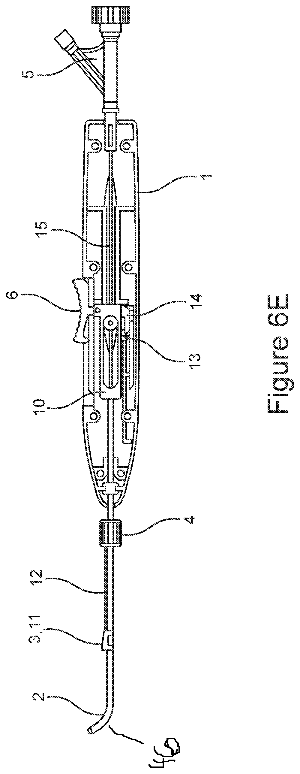 Patent US12611529 Figure 7 – Delivery device for eustachian tube procedures