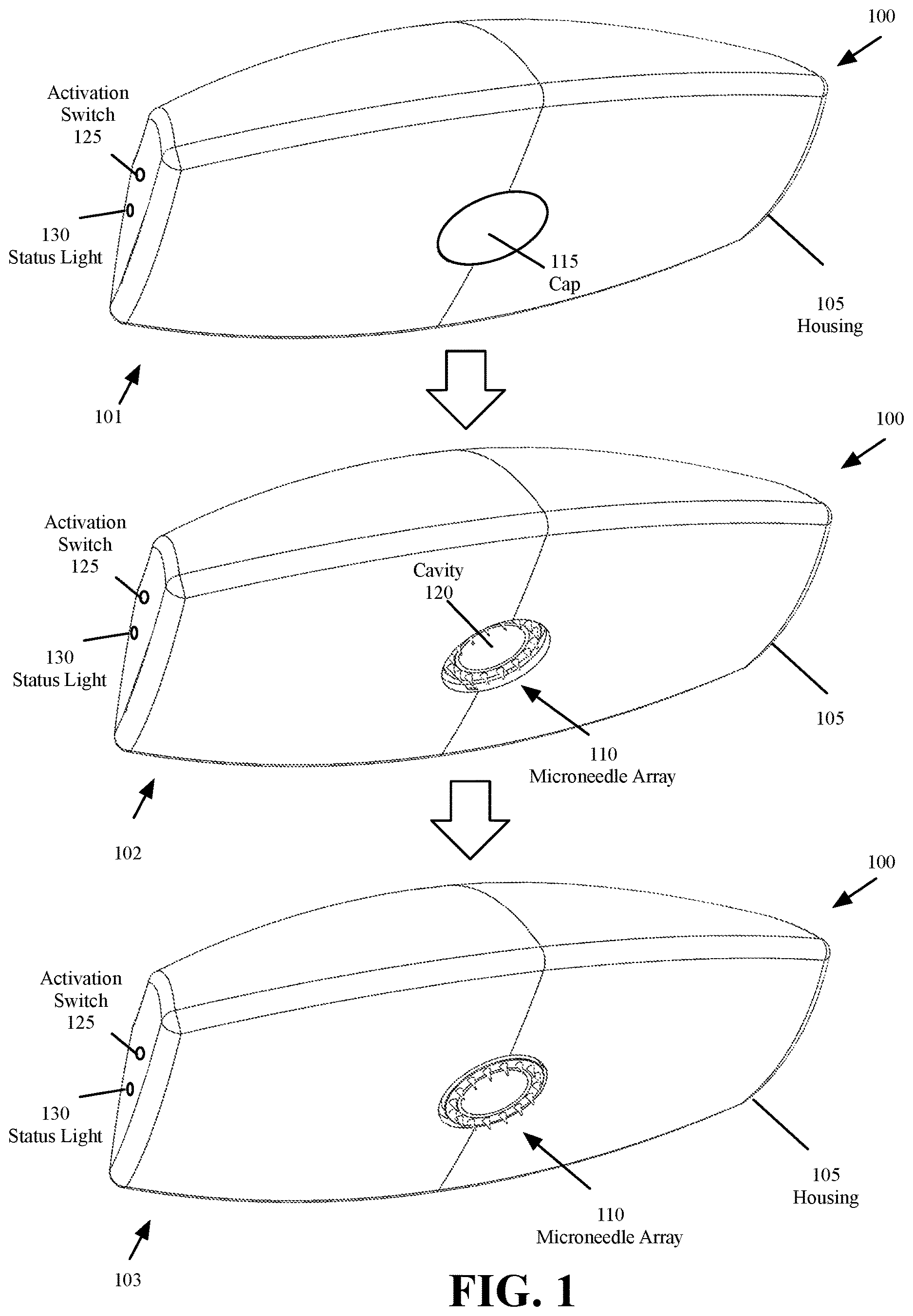 Patent US12611530 — Intradermal drug delivery device — Figure 1