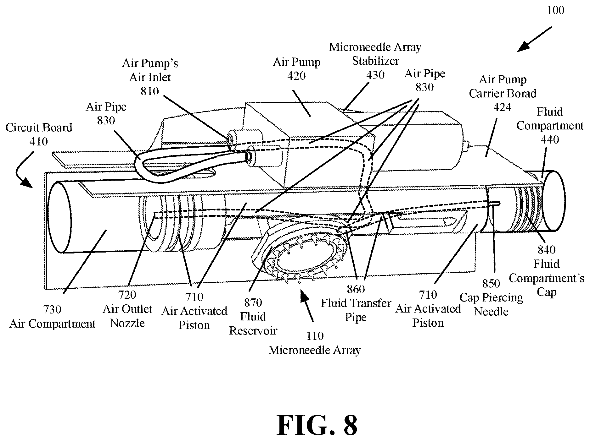 Patent US12611530 Figure 6 – Intradermal drug delivery device