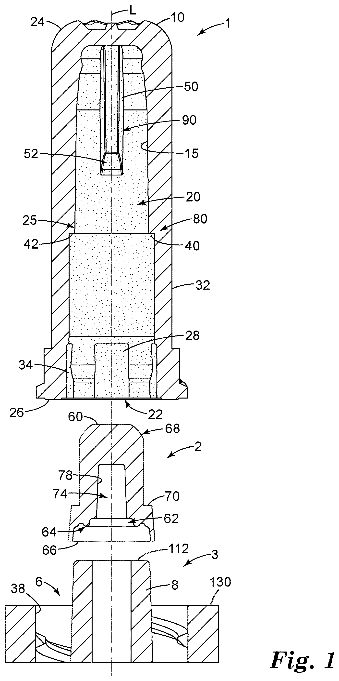 Patent US12611532 Figure 1 – Cleaning cap for medical implement