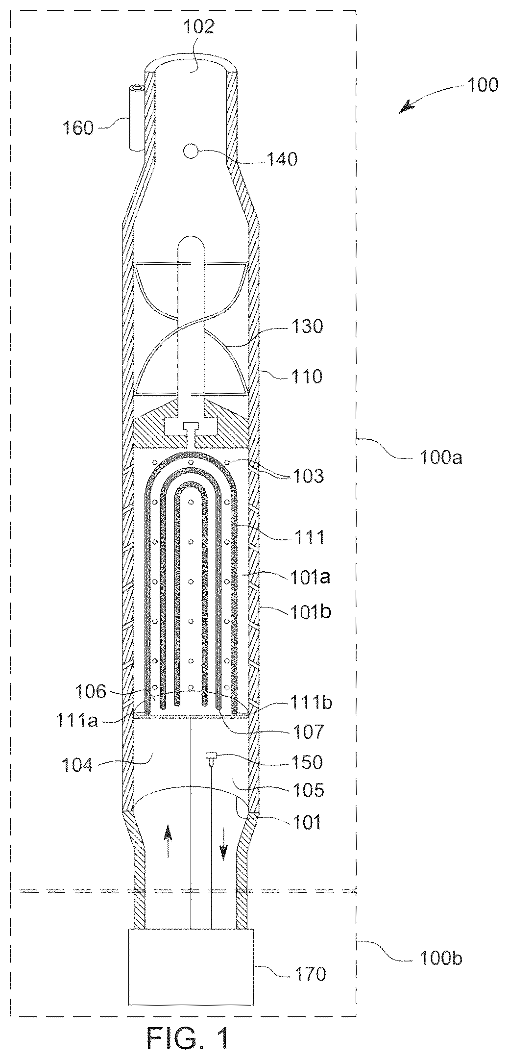 Patent US12611536 Figure 1 – Catheter for membrane blood oxygenation