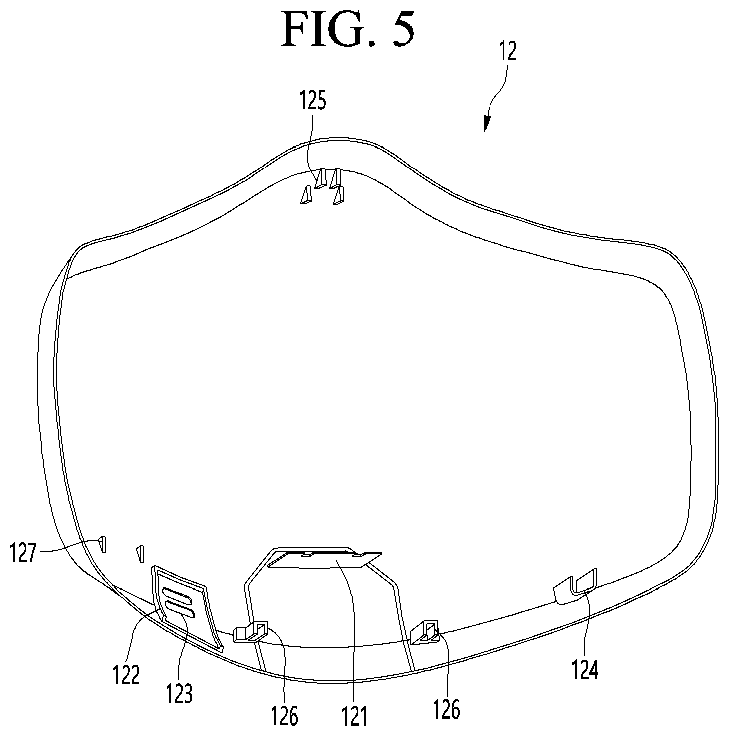 Patent US12611557 Figure 5 – Mask apparatus