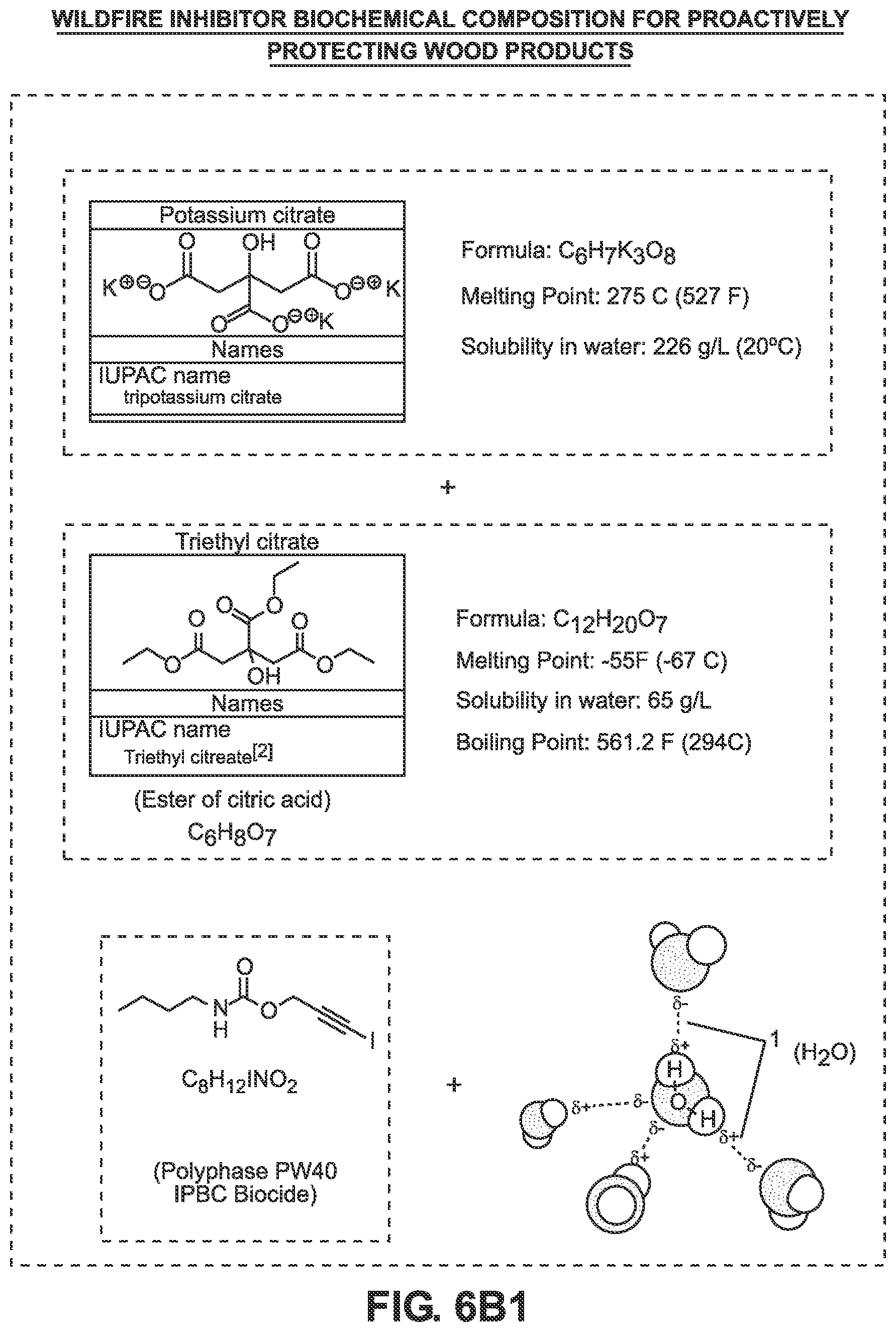 Patent US12611560 Figure 15 – Environmentally-clean fire inhibiting biochemical compositions for forming thin potassium salt crystalline coatings on combustible surfaces to be protected against fire