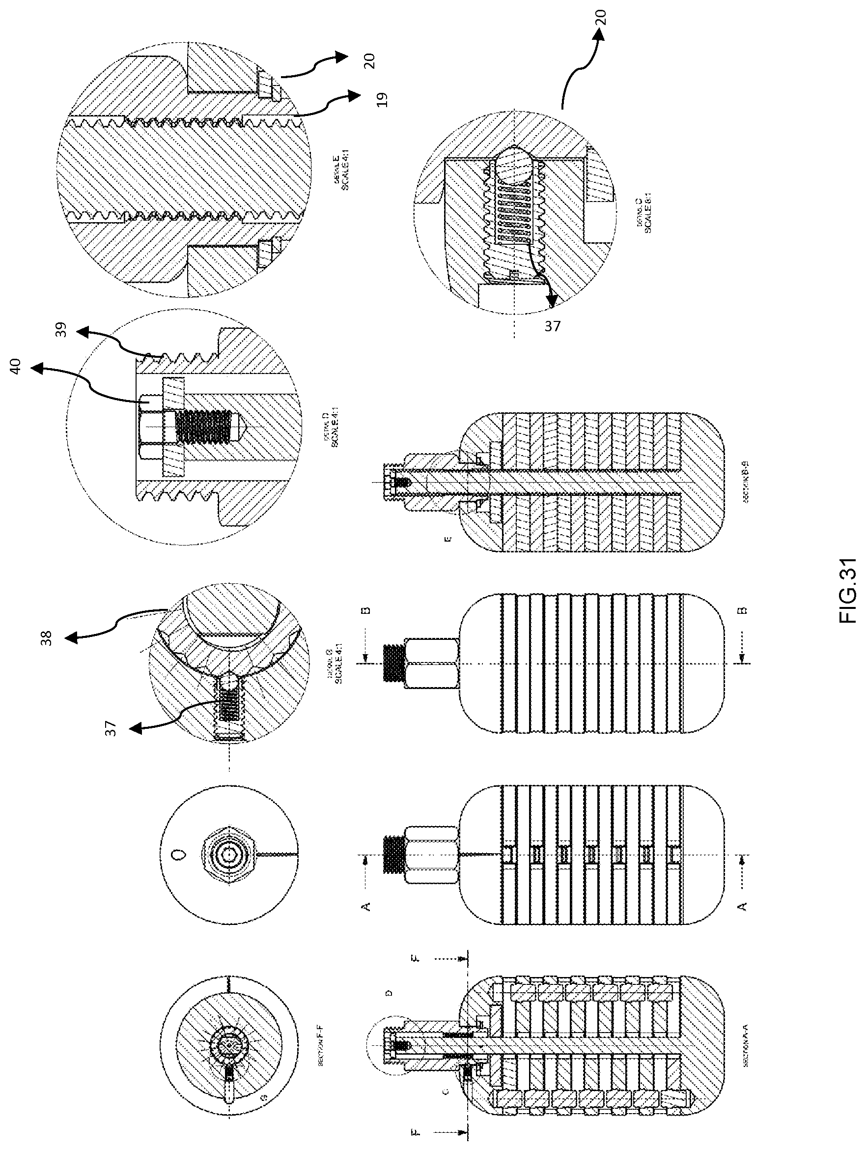 Patent US12611563 Figure 15 – Portable modular workout mace system