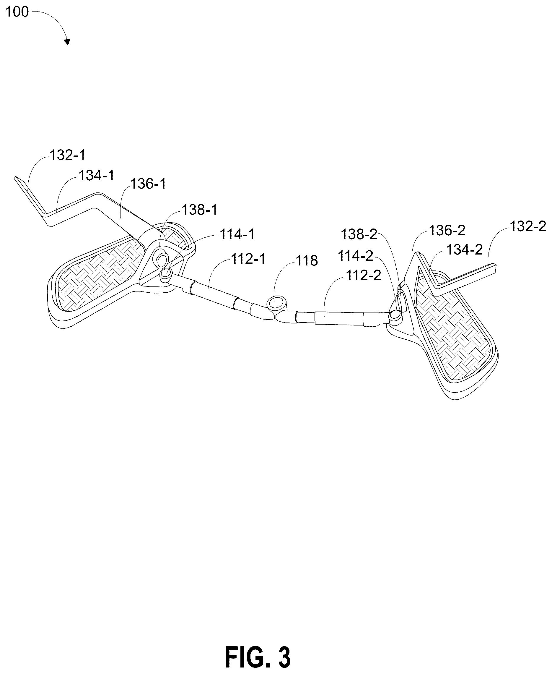 Patent US12611567 Figure 3 – Apparatus for guiding and supporting users to maintain correct postures during squatting exercise