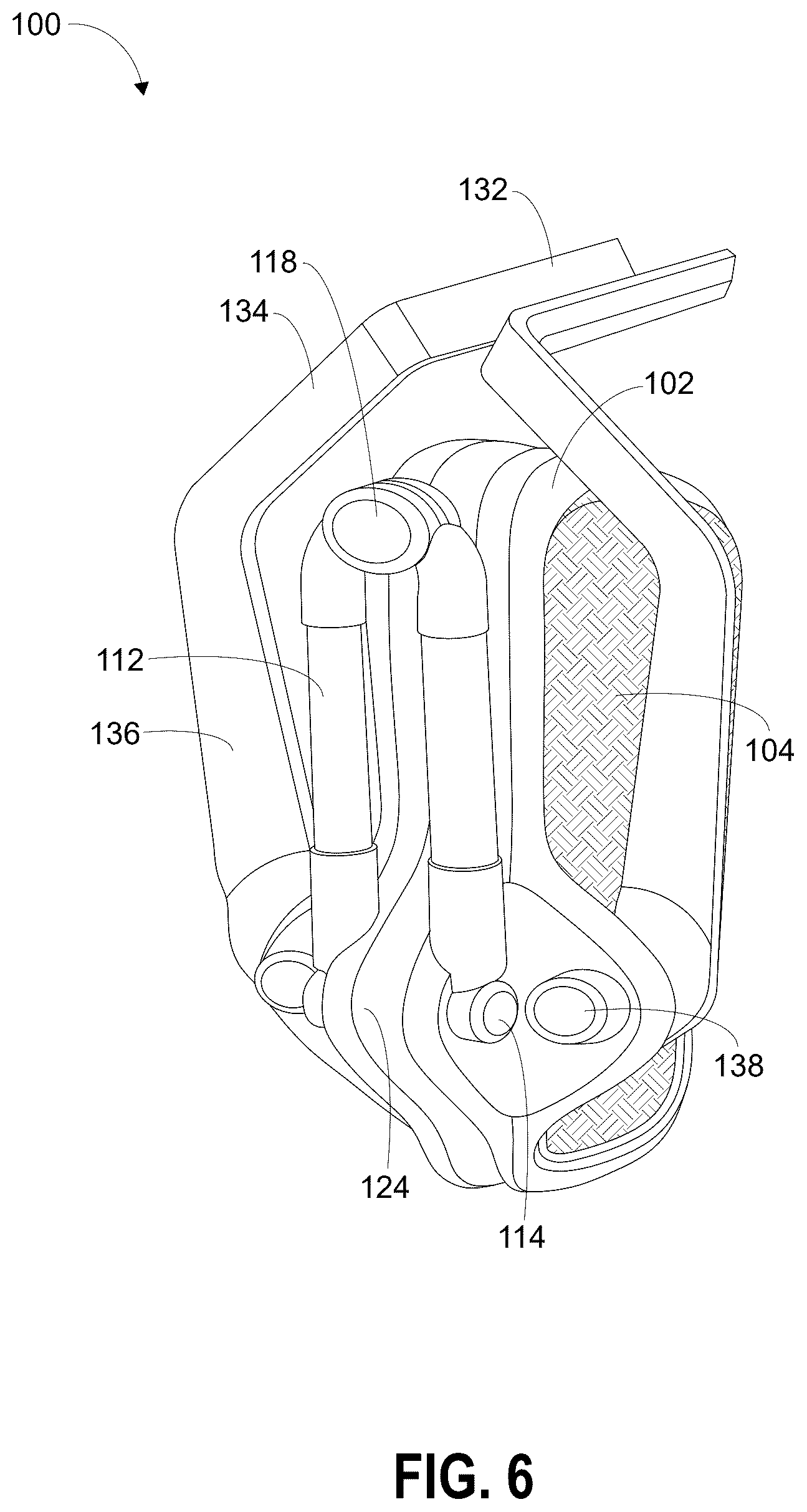 Patent US12611567 Figure 6 – Apparatus for guiding and supporting users to maintain correct postures during squatting exercise