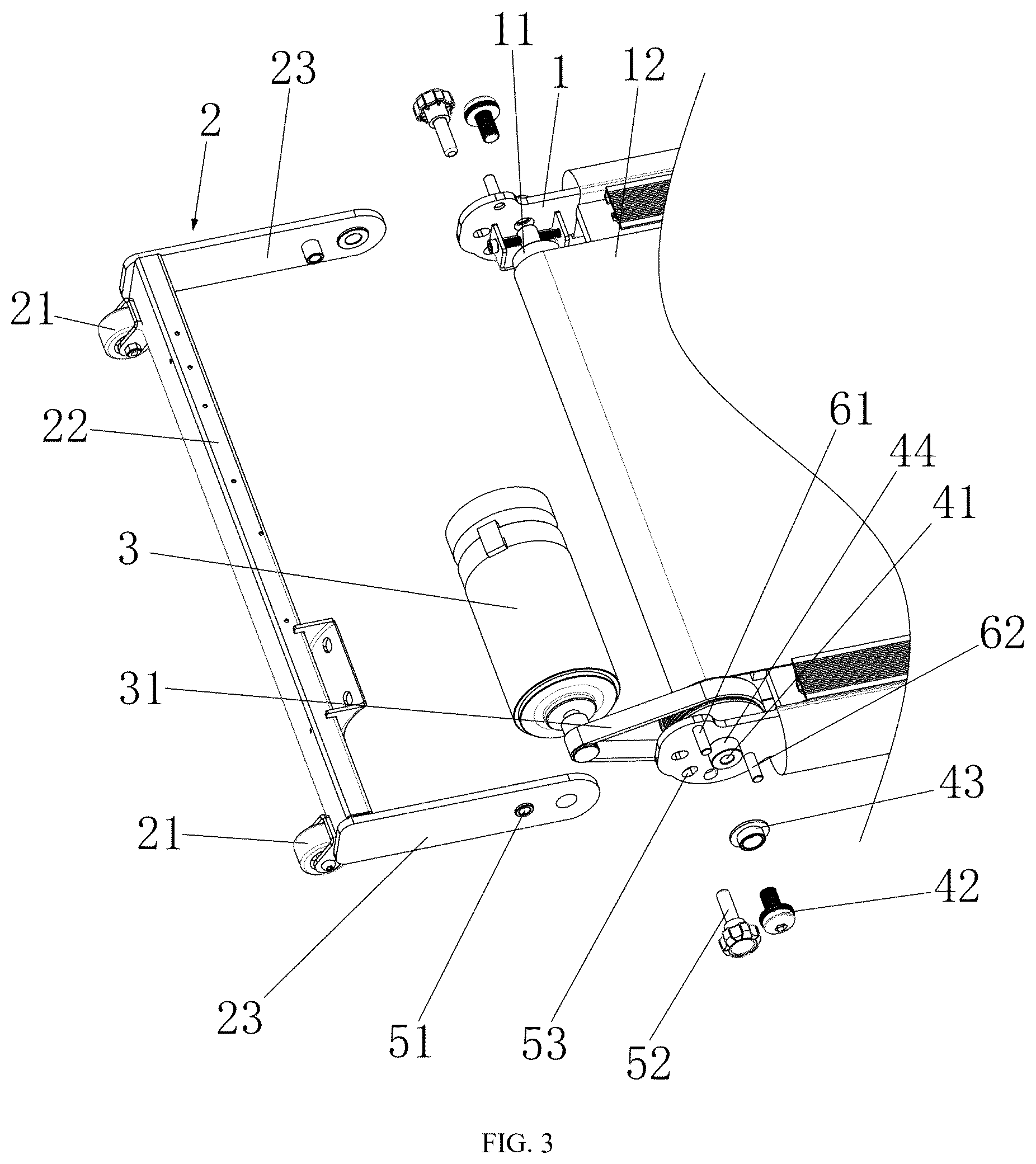 Patent US12611568 Figure 3 – Treadmill