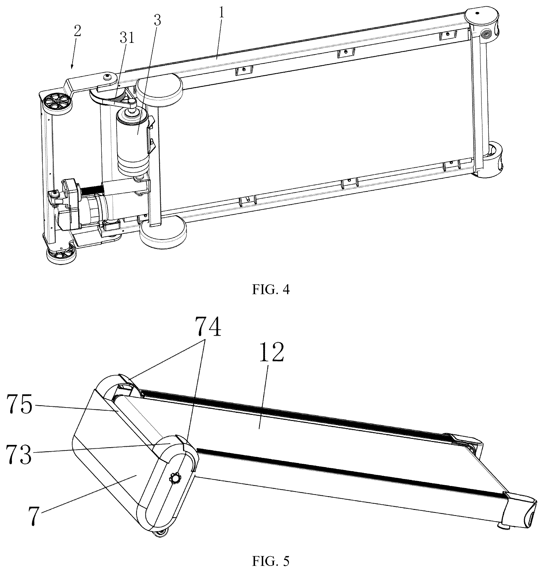 Patent US12611568 Figure 4 – Treadmill