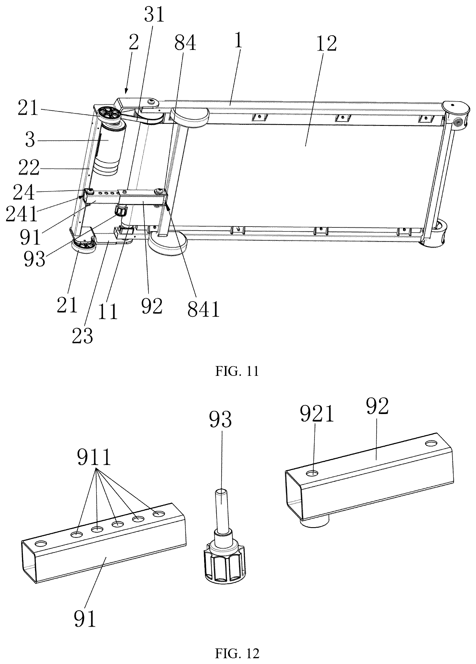 Patent US12611568 Figure 8 – Treadmill