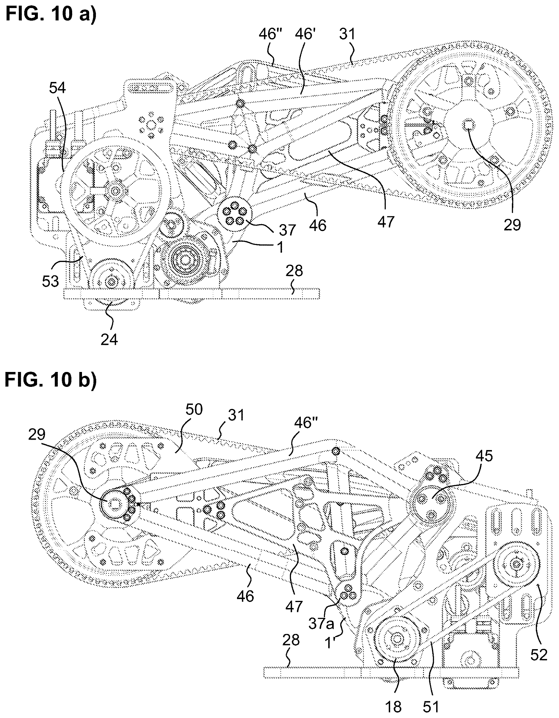 Patent US12611569 Figure 10 – Bearing for an ergometer having a vibration unit, and use thereof in a vibratory ergometer for the upper and lower extremities